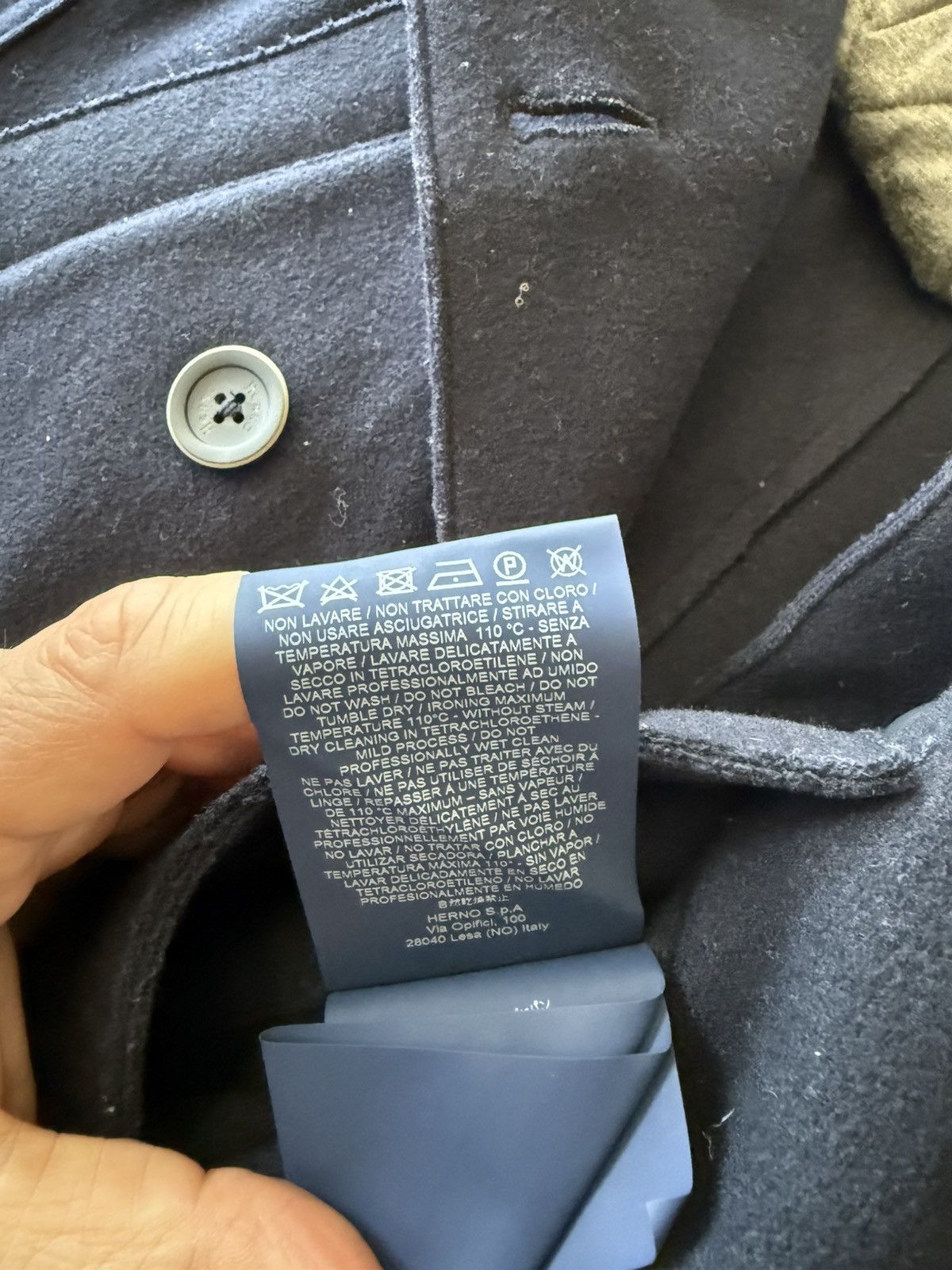 Herno HERNO Wool cloth caban with detachable hood Size US M / EU 48-50 / 2 - 4 Thumbnail