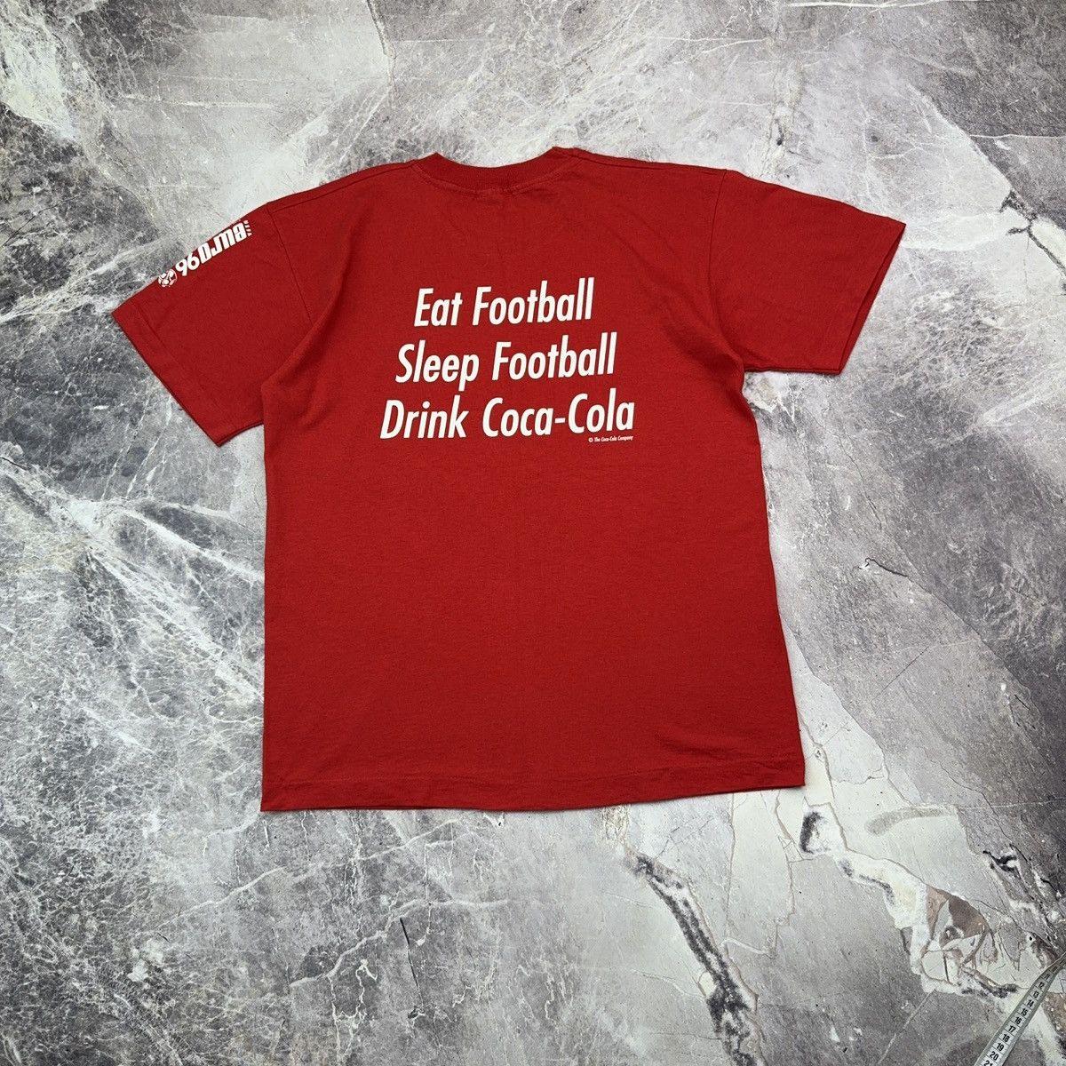 Coca Cola × Vintage Vintage Coca Cola T shirt Uefa Euro 96 Promo 1994 XL Soccer Size US XL / EU 56 / 4 - 2 Thumbnail