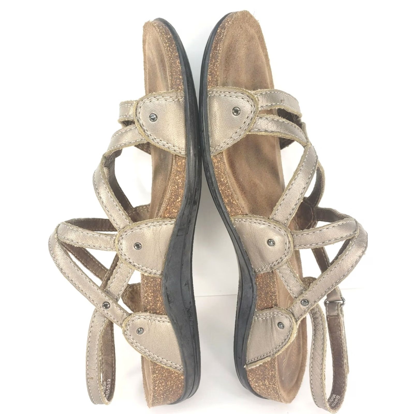 Dansko Dansko Slingback Womens Gold Leather Sling Back Strappy Open Toe Sandals 38EU Metallic Size US 8 / IT 38 - 7 Thumbnail
