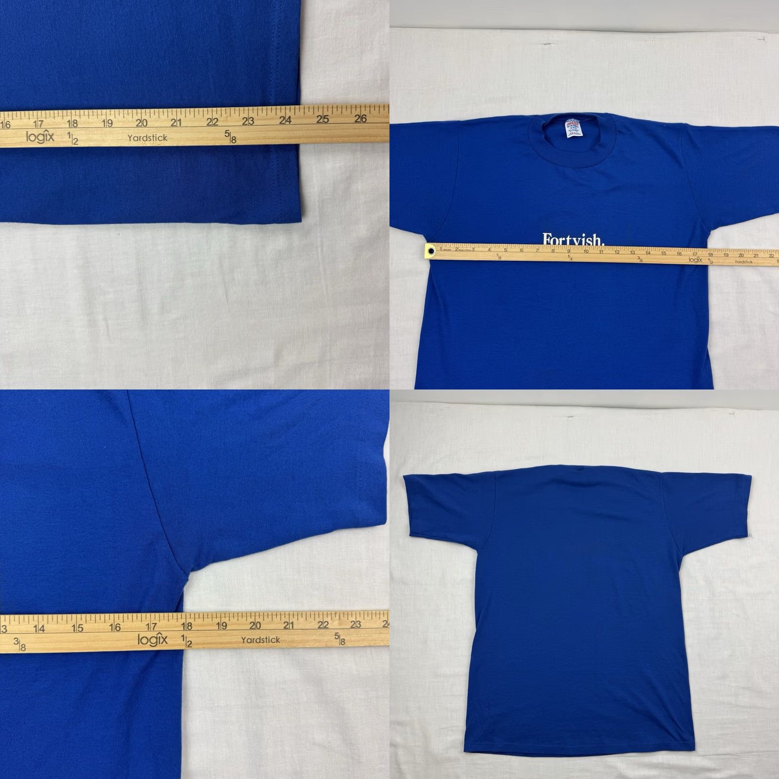 Jerzees VINTAGE Jerzees T-Shirt Adult Medium Blue 80s USA Funny Graphic 1980s Shirt Mens Size US M / EU 48-50 / 2 - 8 Thumbnail