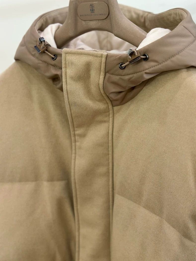 Loro Piana LORO PIANA Zippered cashmere down jacket Size L / US 10 / IT 46 - 3 Thumbnail