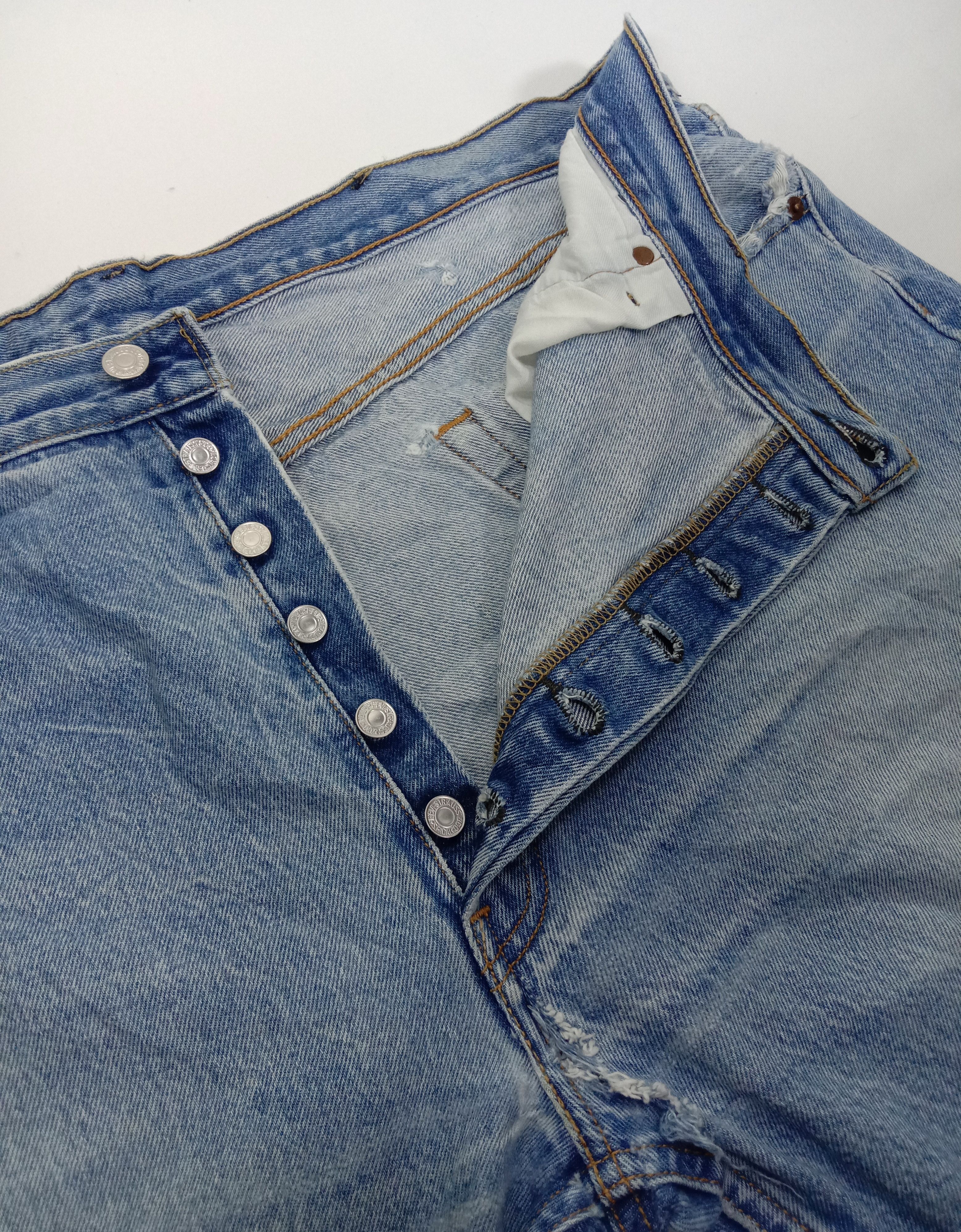 Levi's Vintage Levi's 501 Light Wash Jeans Distressed Denim Size US 40 / EU 56 - 9 Thumbnail