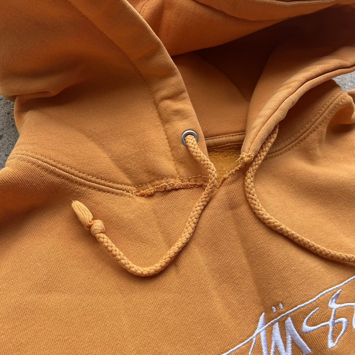 Stussy × Vintage Stussy Orange Hoodie Tag logo skateboard surf skate Size US M / EU 48-50 / 2 - 8 Thumbnail