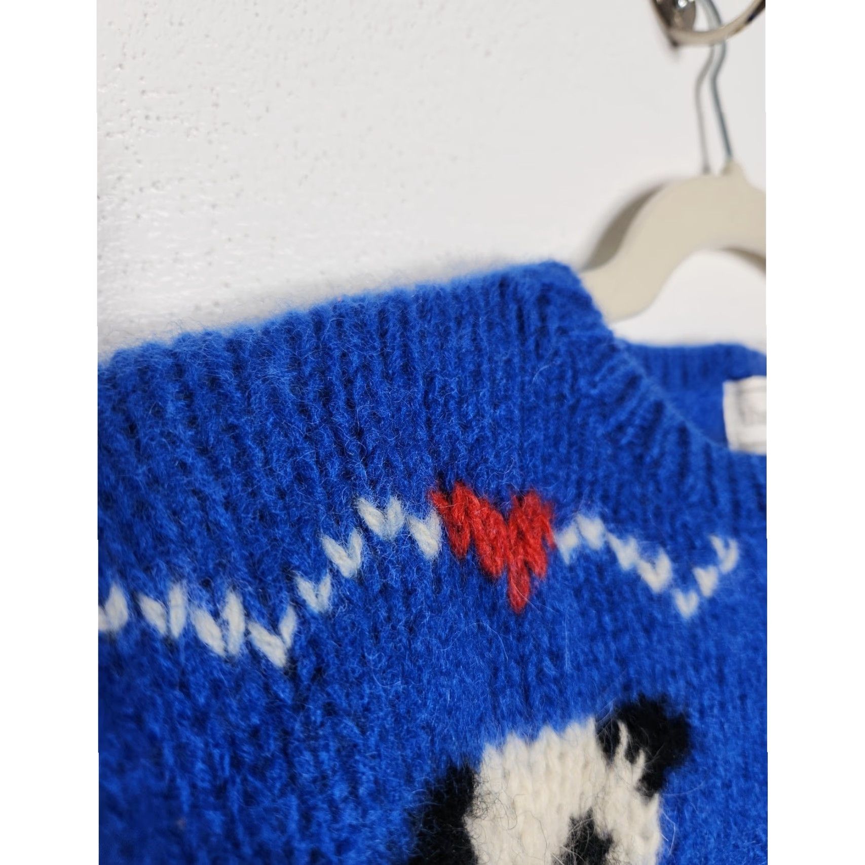 Vintage VINTAGE Eagle's Eye Wool 80s Panda Cable Knit Pullover Sweater Blue Women M Wool Angora Art Nature Eagles Eye Decade 80s Size M / US 6-8 / IT 42-44 - 5 Thumbnail