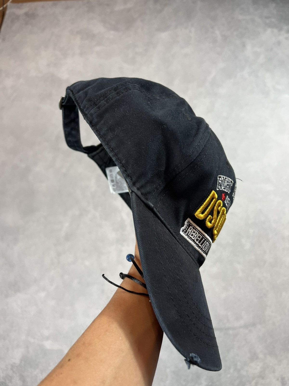 Dsquared2 🔥Vintage Dsquared2 Distressed Rare Rick Owen's style Cap Size ONE SIZE - 2 Thumbnail