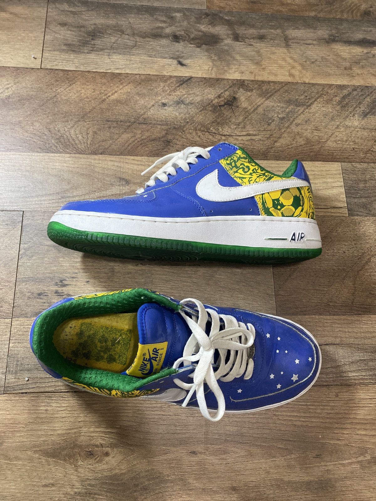 Nike Nike “Ronaldinho” Air Force 1 Premium Collection Royale Size US 9.5 / EU 42-43 - 2 Thumbnail