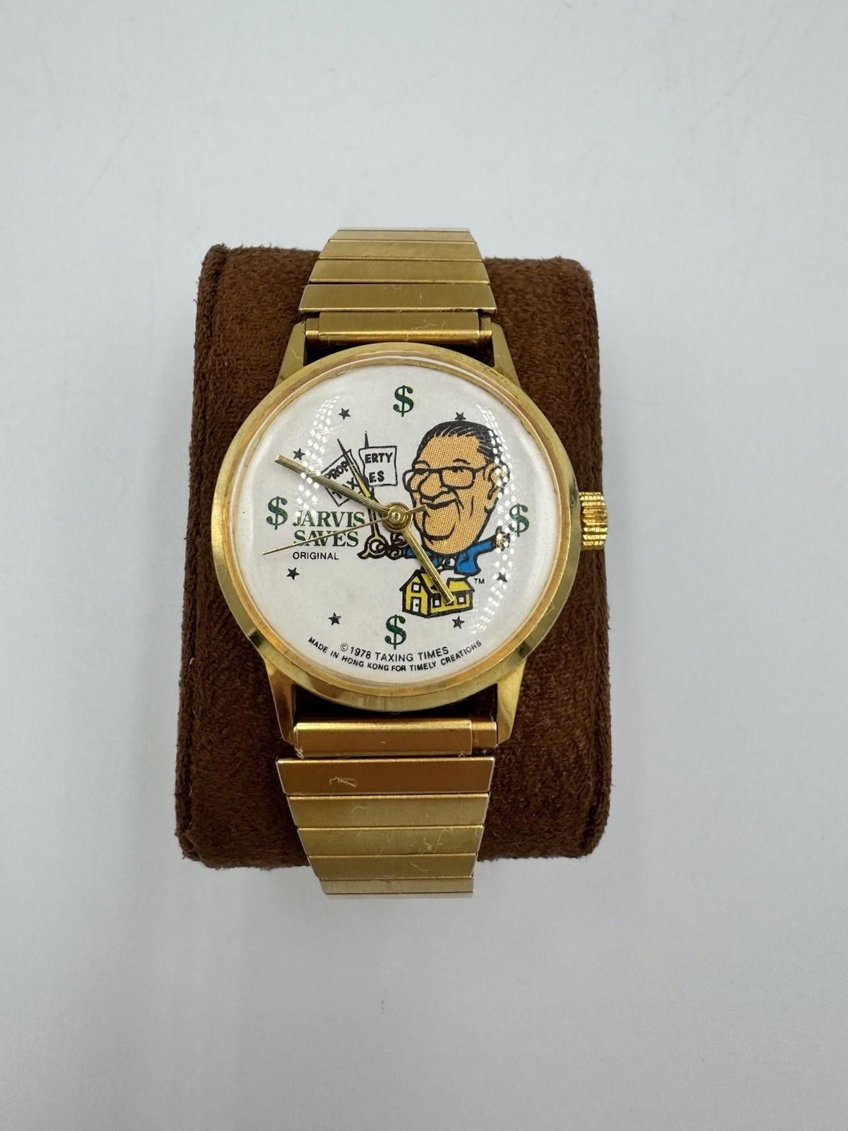 Designer Howard Jarvis Watch Saves Original Taxing Times HK 1978 Size ONE SIZE - 1 Thumbnail