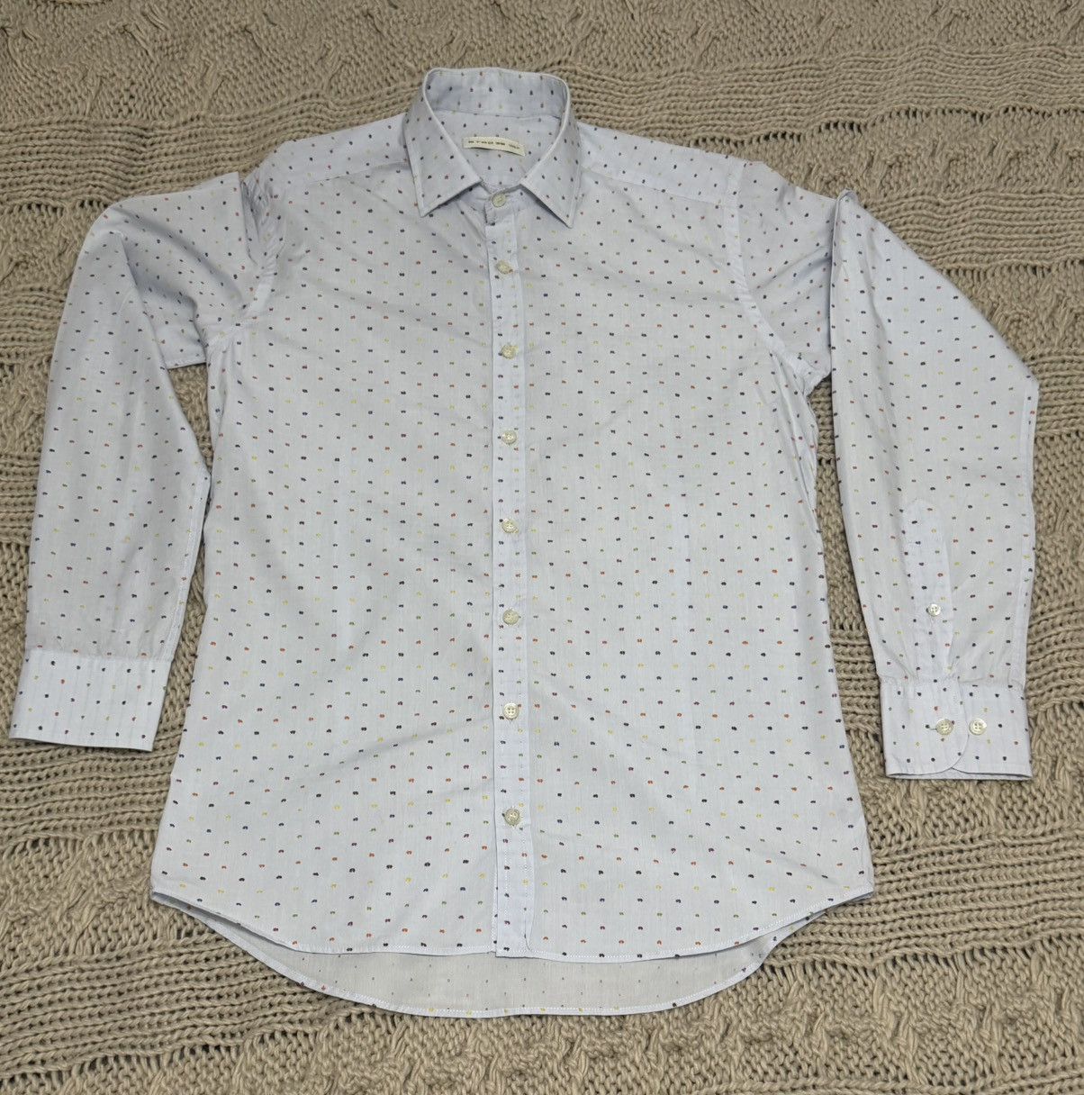 Etro ETRO Cotton Dotted Shirt 38 Size US M / EU 48-50 / 2 - 1 Thumbnail