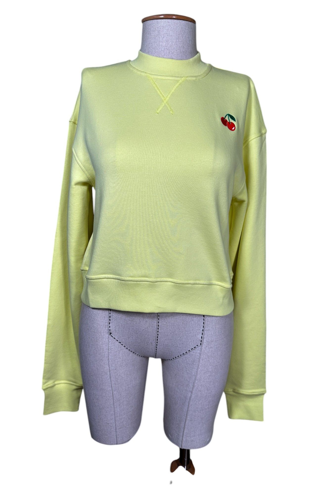 Sportmax Yellow Cherry Sweatshirt Cropped Size M / US 6-8 / IT 42-44 - 1 Thumbnail