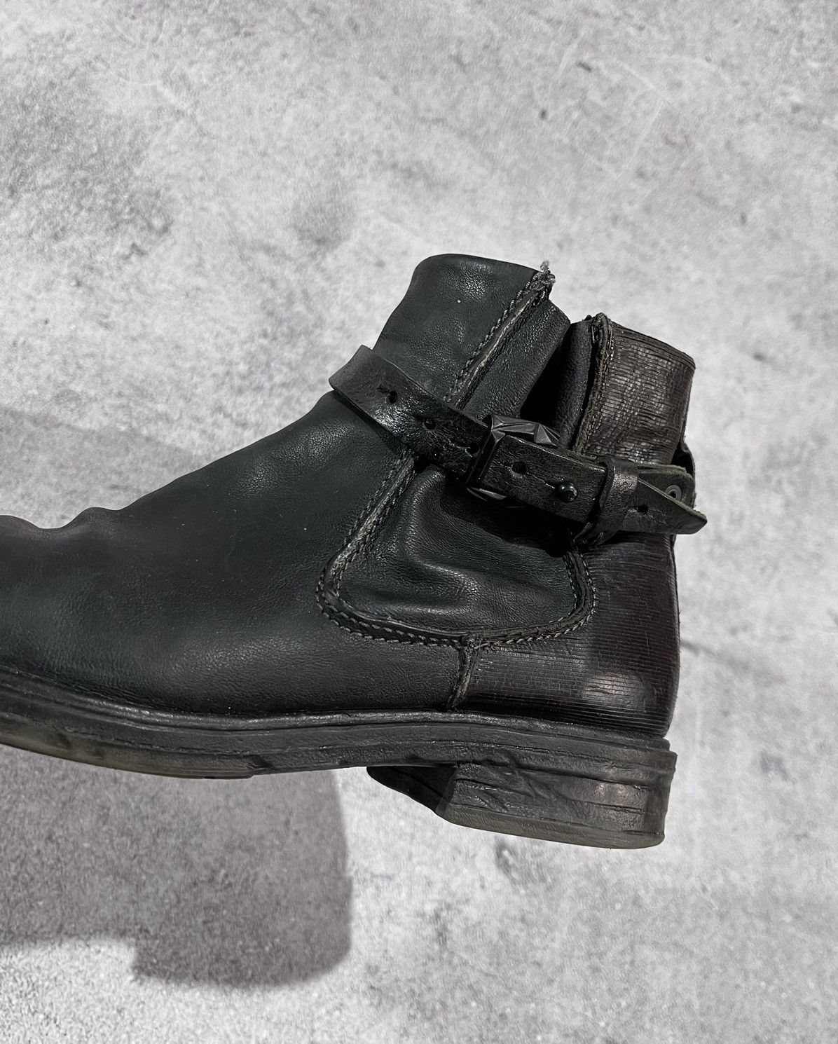Japanese Brand × Vintage A.S. 98 Boots Shoes Leather Italy Style Rick Owens Size 39 Size US 9 / IT 39 - 3 Thumbnail