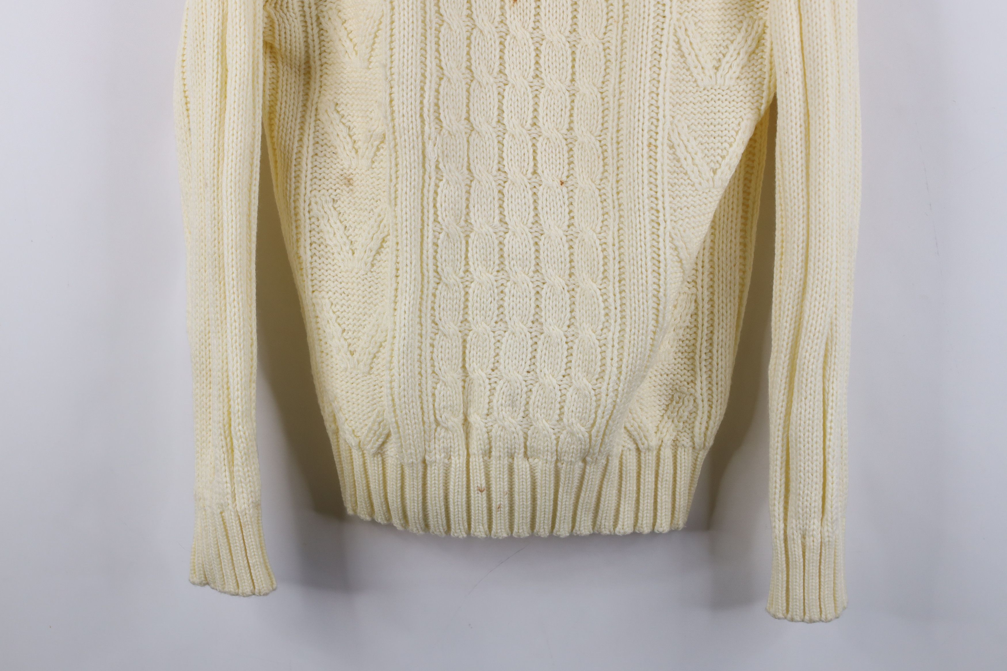 Vintage Vintage 70s Streetwear Fisherman Chunky Cable Knit Sweater Size US S / EU 44-46 / 1 - 3 Thumbnail