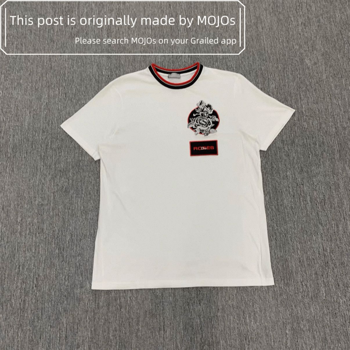 Dior Dior Roses Patch Logo Tee mojos16582910 Size US L / EU 52-54 / 3 - 1 Thumbnail