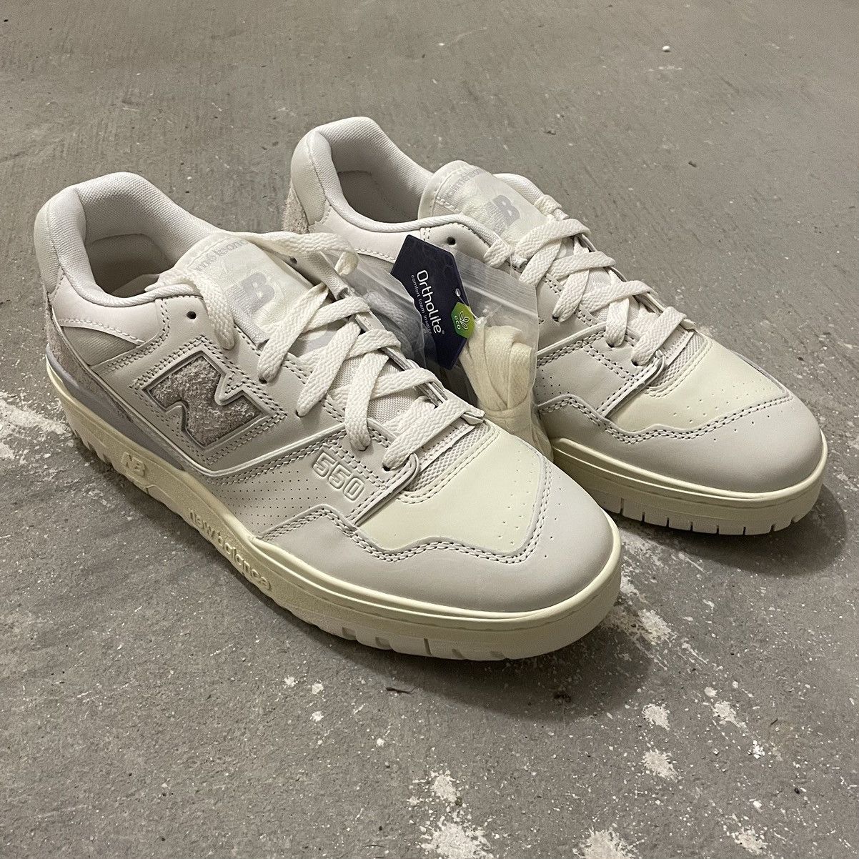 Aime Leon Dore × New Balance ALD x NB550 White Beige Suede [NOS] Size US 10 / EU 43 - 7 Thumbnail