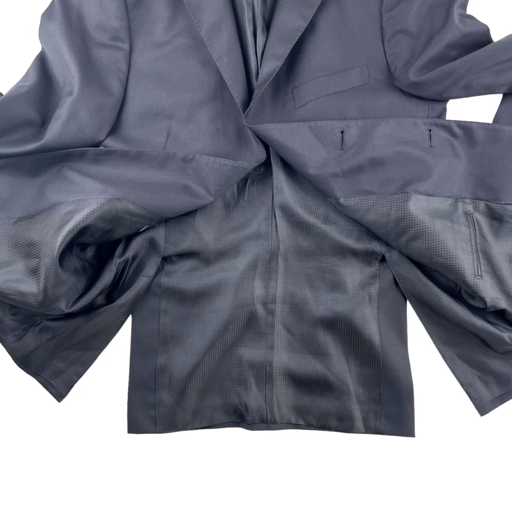 Vintage Boggi Milano Guabello Blazer Men's Black Extra Slim Fit 40 SHORT Italy Cotton/Linen Blend Notch Lapel Three-Button Front Short Jacket/Coat Size US 40 / EU 56 - 3 Thumbnail