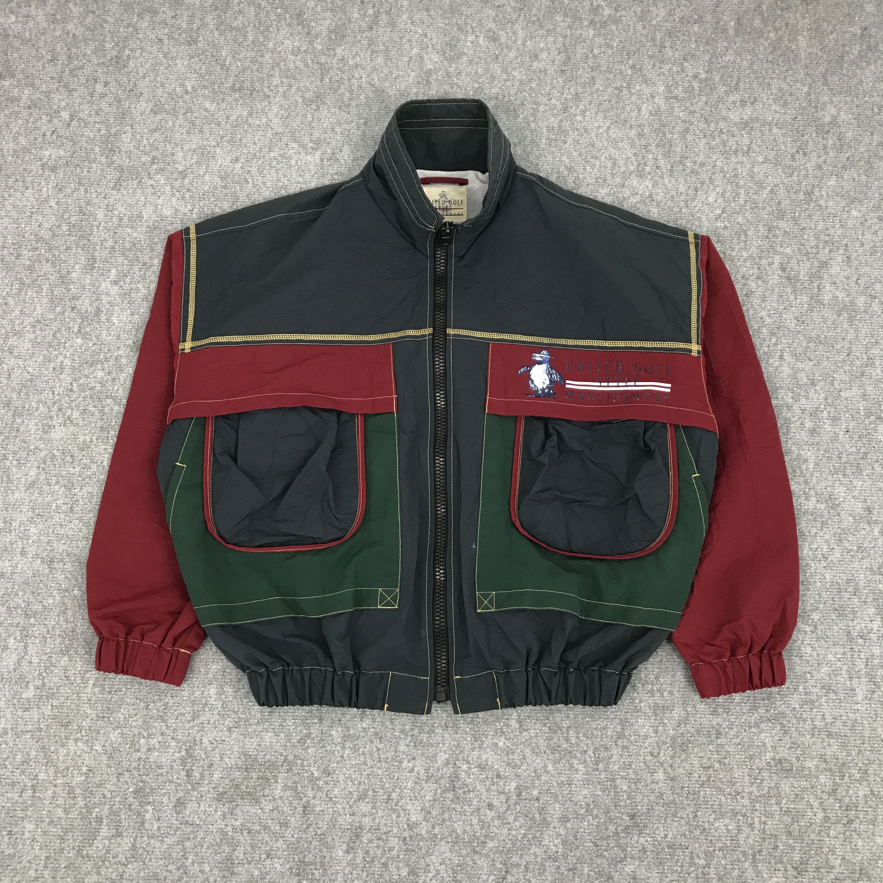 Japanese Brand UNITED GOLF STYLE BOMBER ZIPPER JACKET Size US M / EU 48-50 / 2 - 1 Thumbnail