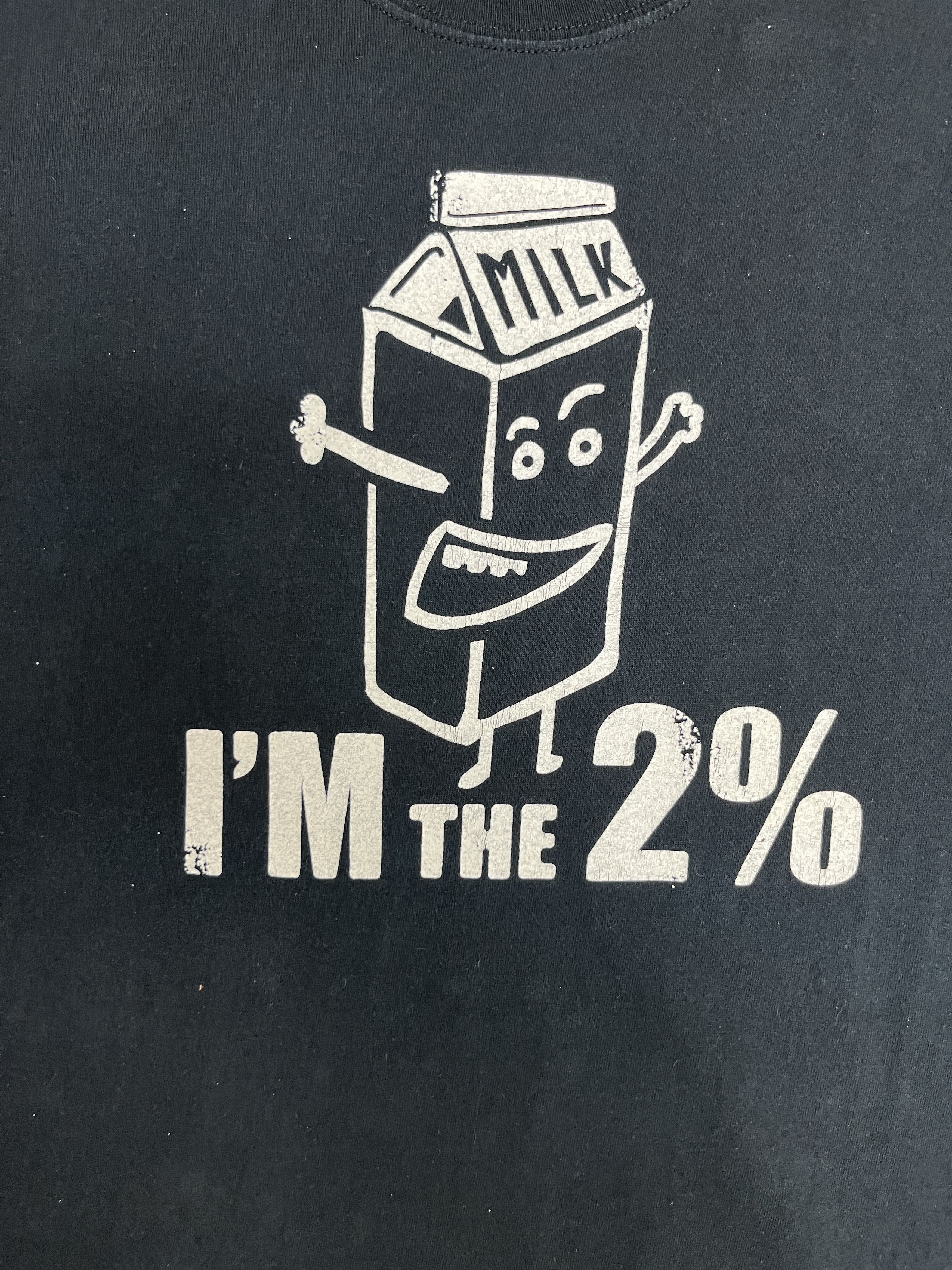 Vintage I'm The 2% Vintage Funny Black T-Shirt Tee Size US XL / EU 56 / 4 - 2 Thumbnail