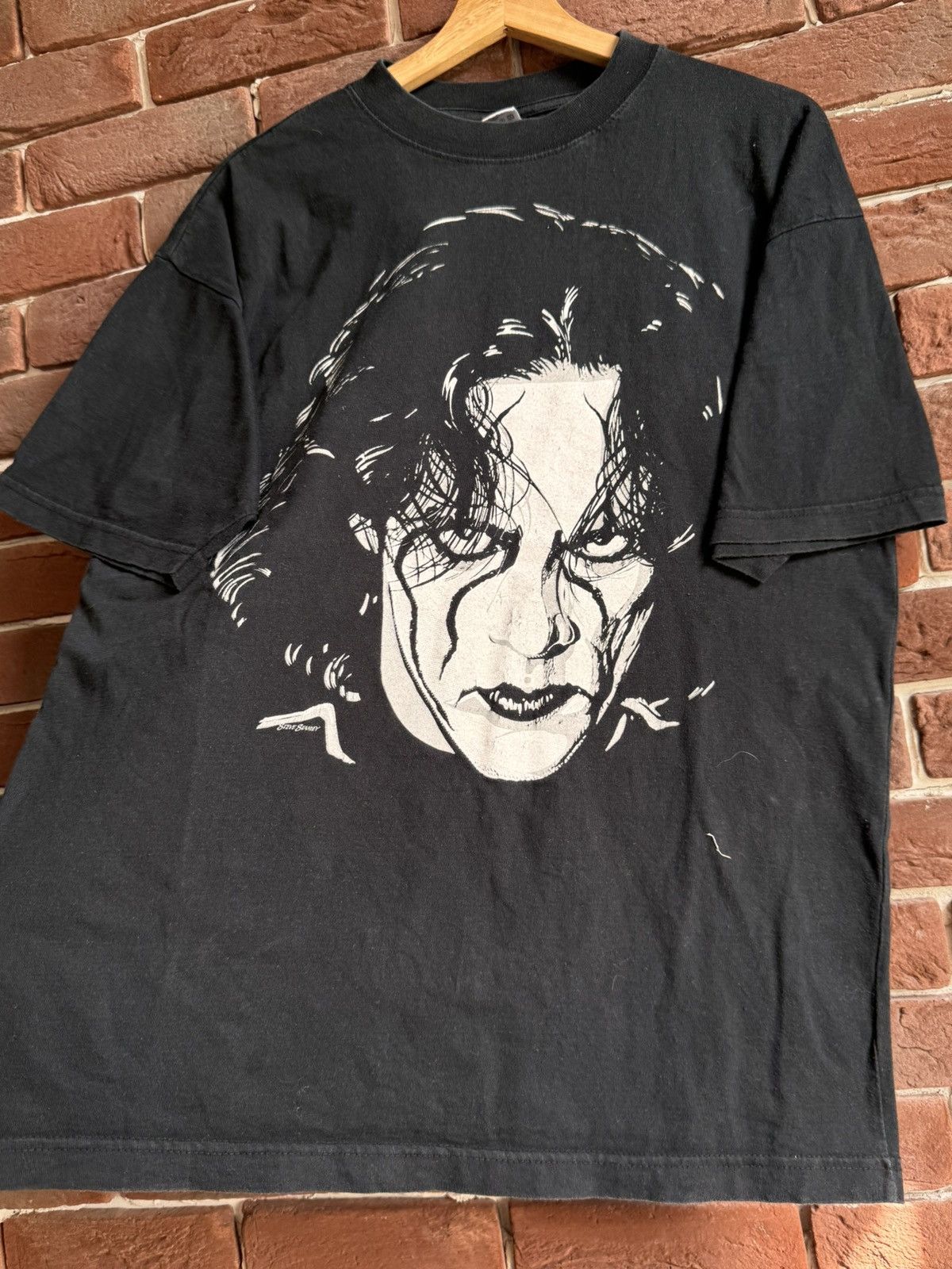 Vintage Vintage 90s WCW STING SCORPION Grail 90s XL hype black Tee Size US XL / EU 56 / 4 - 3 Thumbnail