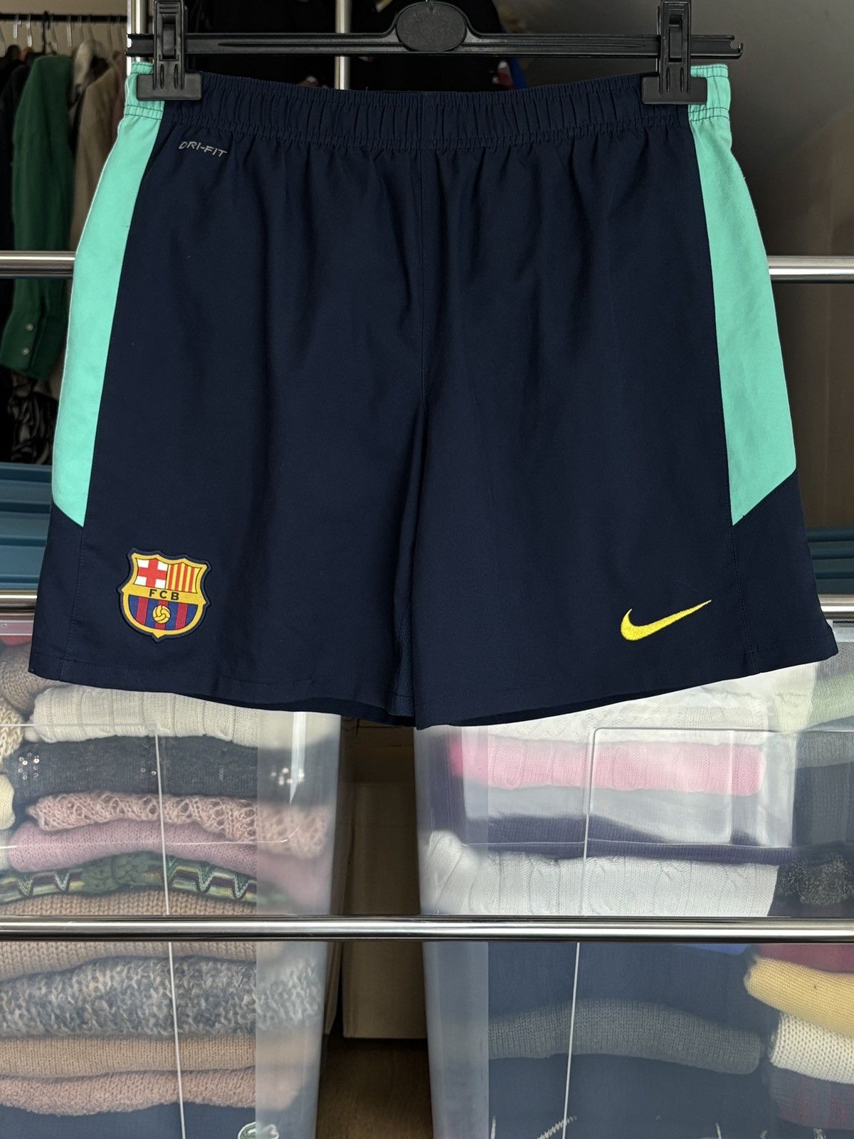 Nike Nike FC Barcelona FCB Football Soccer Shorts Kids Size Size US 26 / EU 42 - 1 Thumbnail
