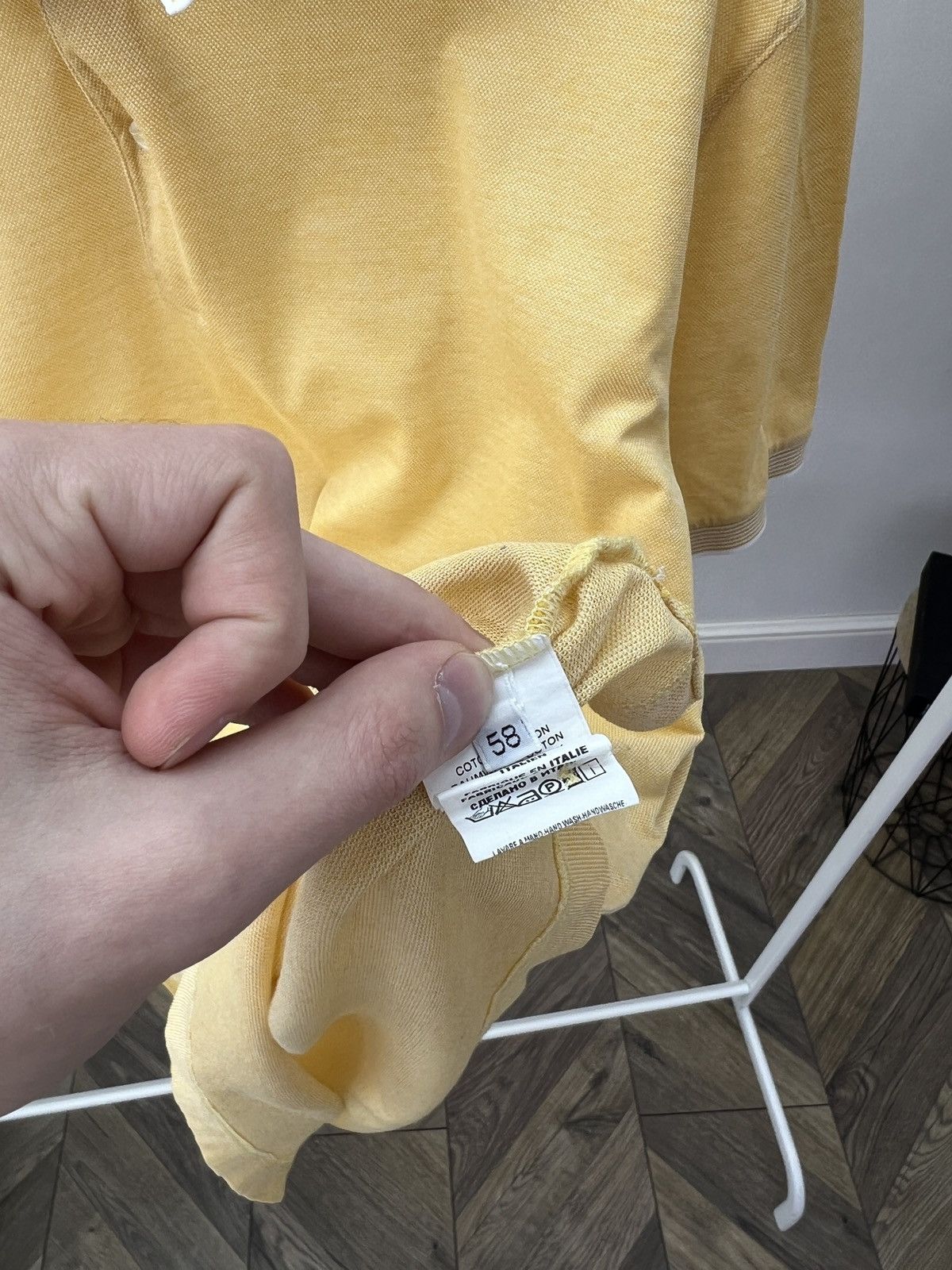 Gran Sasso Vintage Gran Sasso Yellow Polo T-Shirt Size US M / EU 48-50 / 2 - 7 Thumbnail