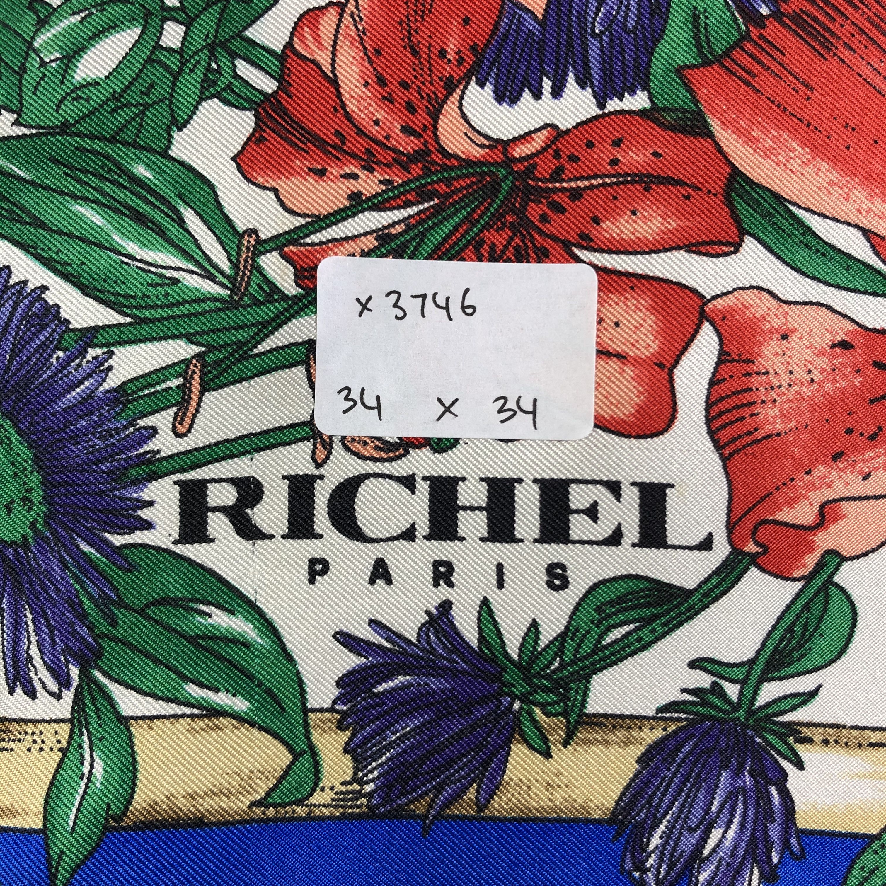 Vintage Vintage Richel Paris Silk Scarf Size ONE SIZE - 8 Thumbnail