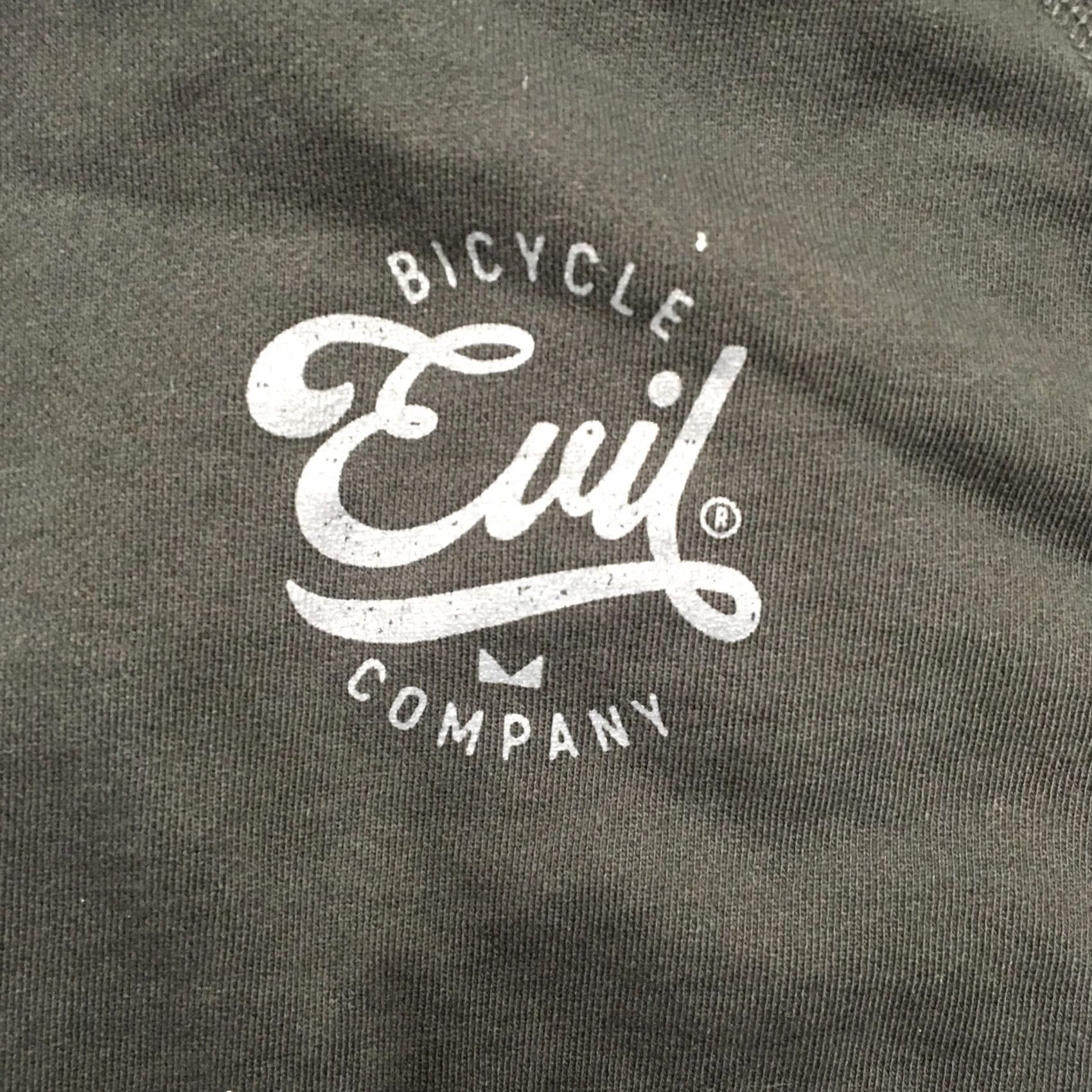 Vintage Evil Bicycle Company Hoodie Men L Black Pullover Performance Terry Stretch Logo Pattern Solid Shirt Mens Size US L / EU 52-54 / 3 - 6 Thumbnail