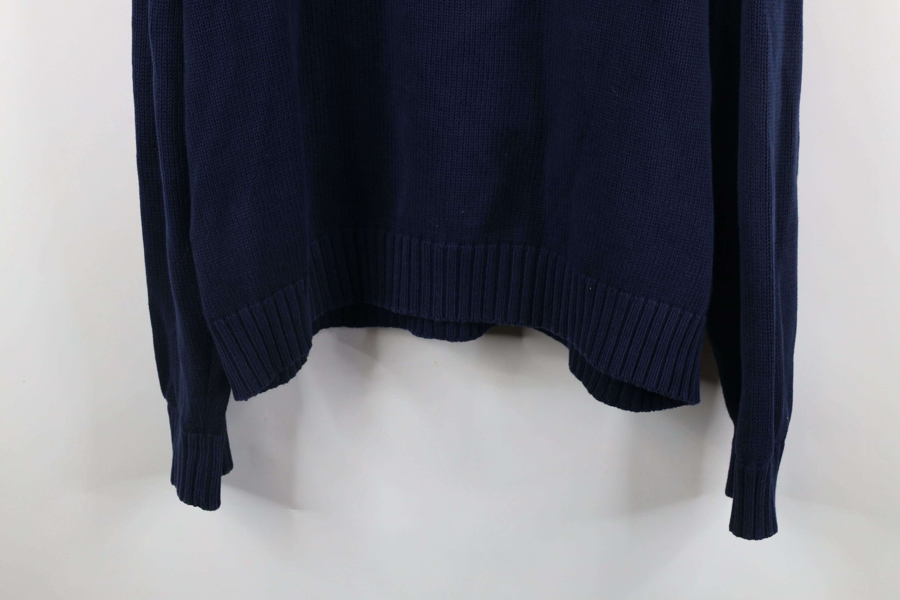 Lands' End × Vintage Vintage 90s Lands End Oversized Cotton Knit Sweater USA Size US L / EU 52-54 / 3 - 11 Thumbnail