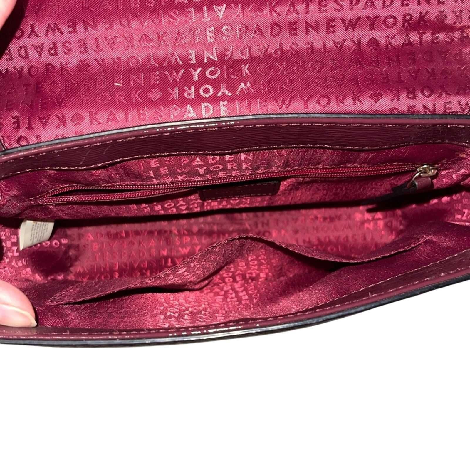 Kate Spade Kate Spade Brynlee Bixby Place Wine Burgundy Crossbody Purse Size ONE SIZE - 8 Thumbnail