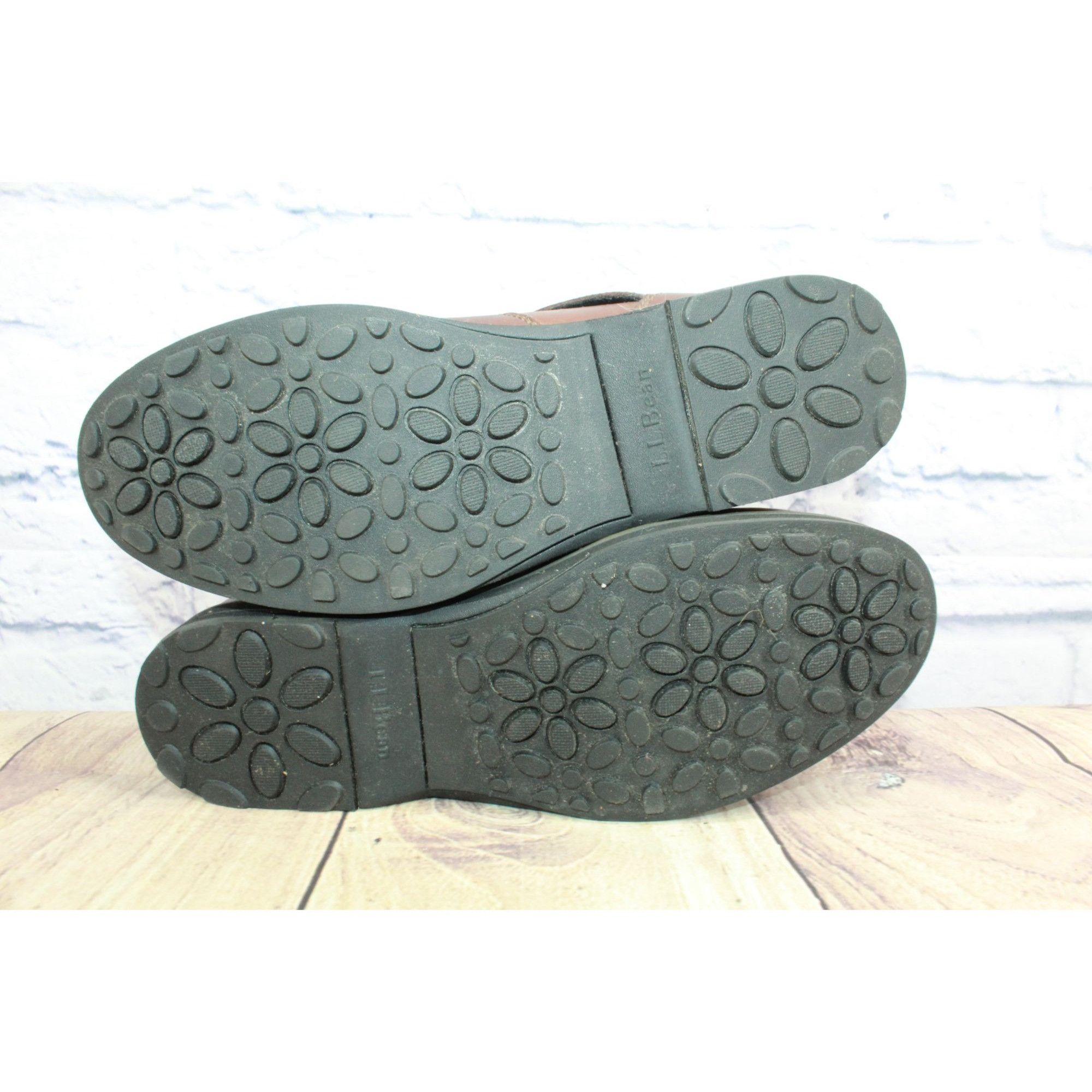 L.L. Bean × Leather LL Bean Park Ridge Leather Side Zip Buckle Casual Boots Size US 7 / IT 37 - 9 Thumbnail