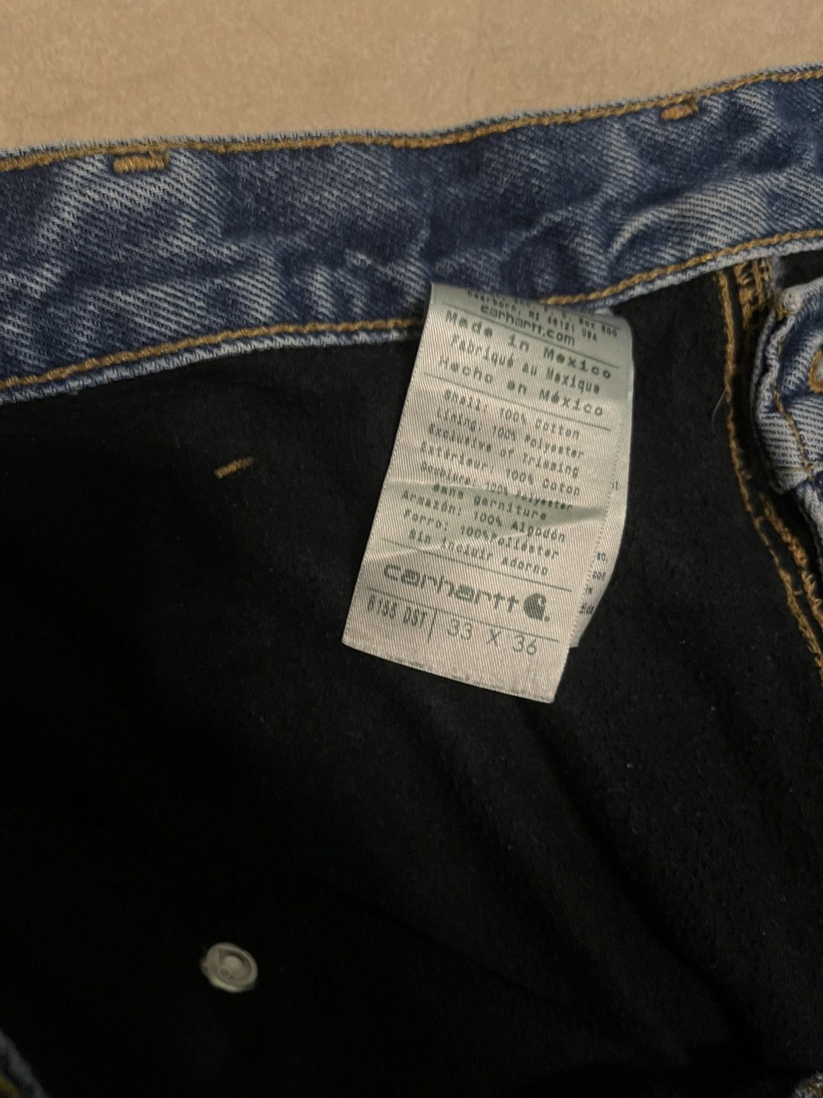 Carhartt × Carhartt Wip × Vintage VTG CARHARTT INSULATED DENIM JEANS Size US 33 - 2 Thumbnail