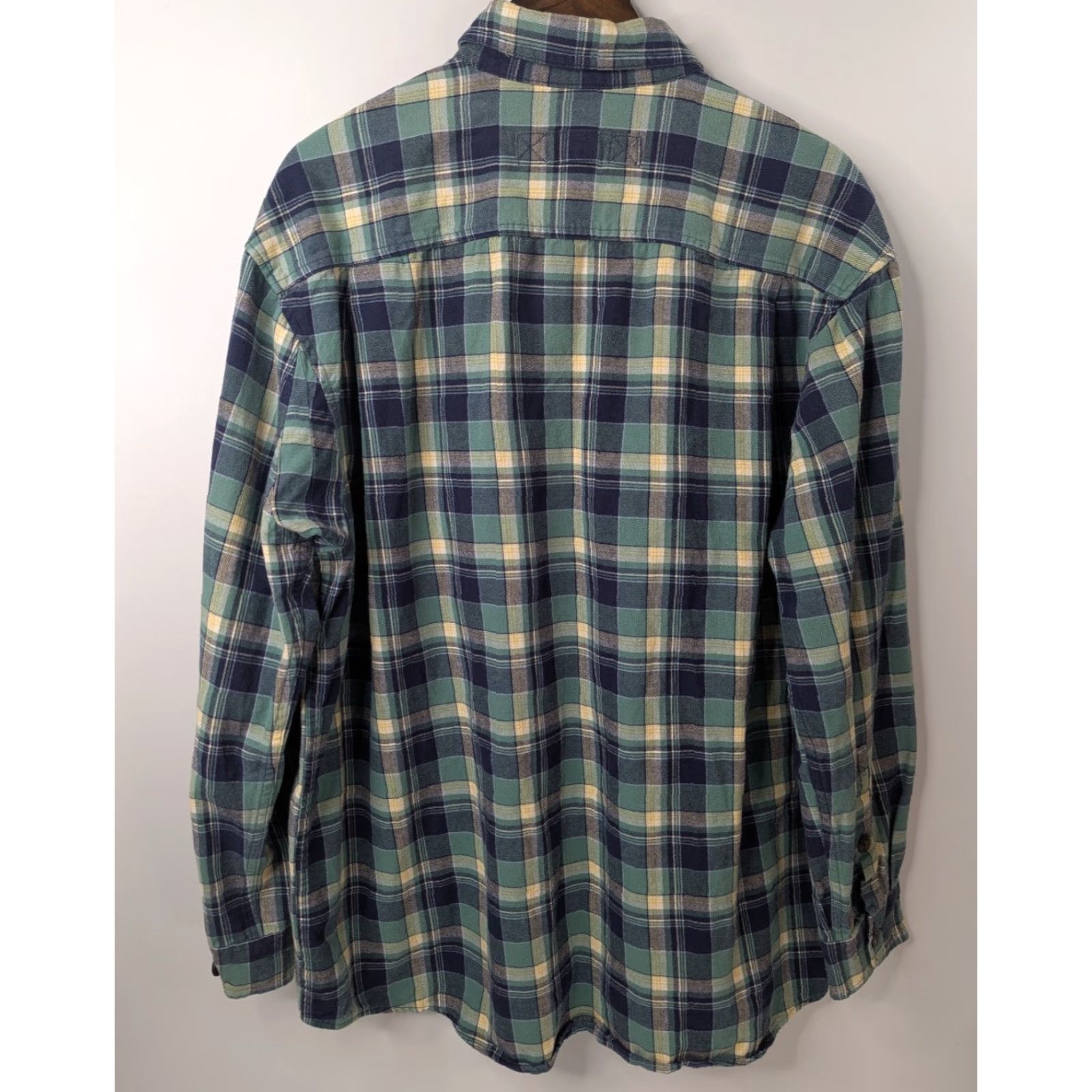 Duluth Trading Company Duluth Trading Men's XL Free Swingin Flannel Shirt Blue Plaid Button-Up Relaxed Fit Size US XL / EU 56 / 4 - 4 Thumbnail