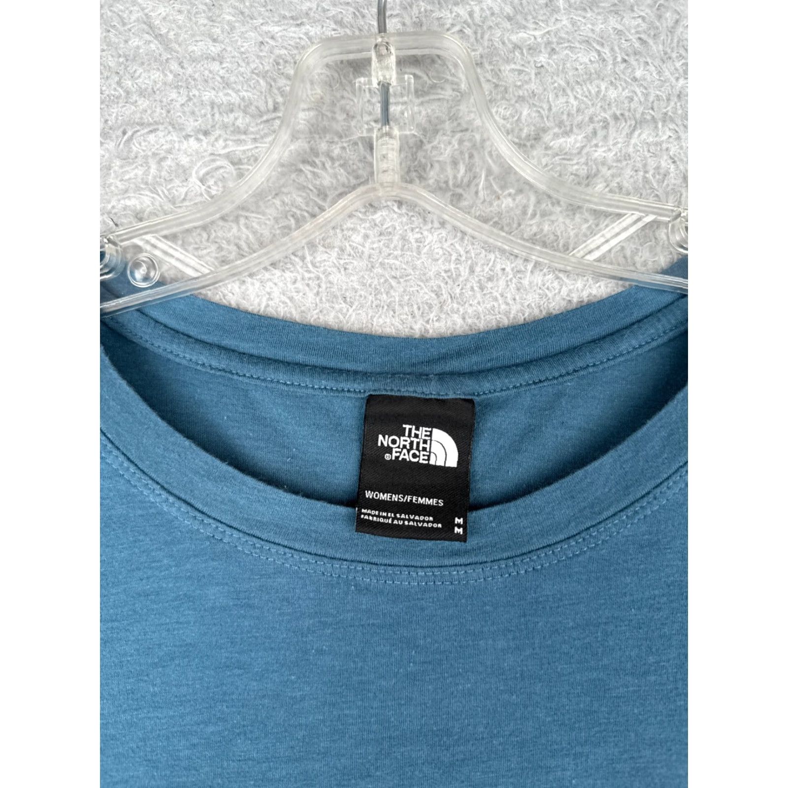 The North Face VINTAGE The North Face Women's T-Shirt Casual Long Sleeve Crew Neck Blue Cotton Basic All Seasons Size M / US 6-8 / IT 42-44 - 6 Thumbnail