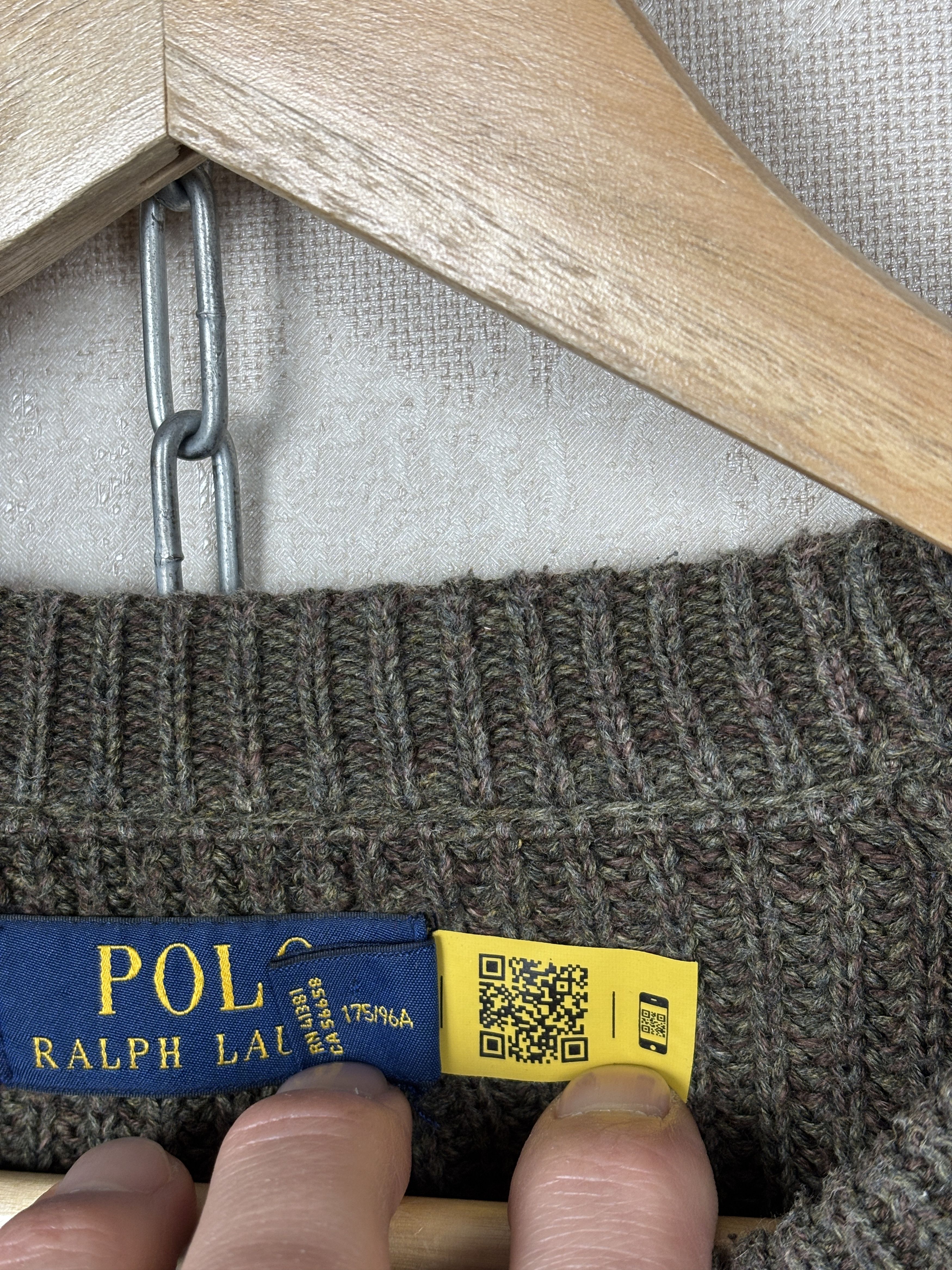 Polo Ralph Lauren Polo Ralph Lauren Crew Neck Fisherman Sweater Olive Size US M / EU 48-50 / 2 - 5 Thumbnail