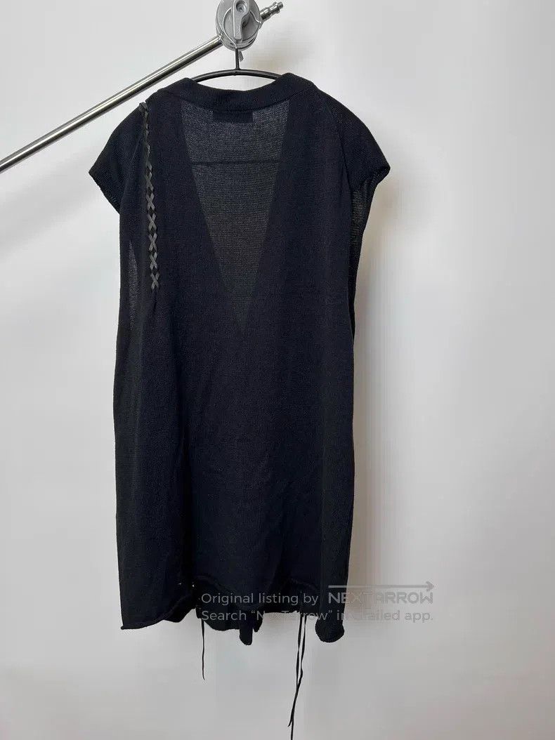 Yohji Yamamoto YOHJI YAMAMOTO Leather Knot Drop-Shoulder Vest Size US L / EU 52-54 / 3 - 6 Thumbnail