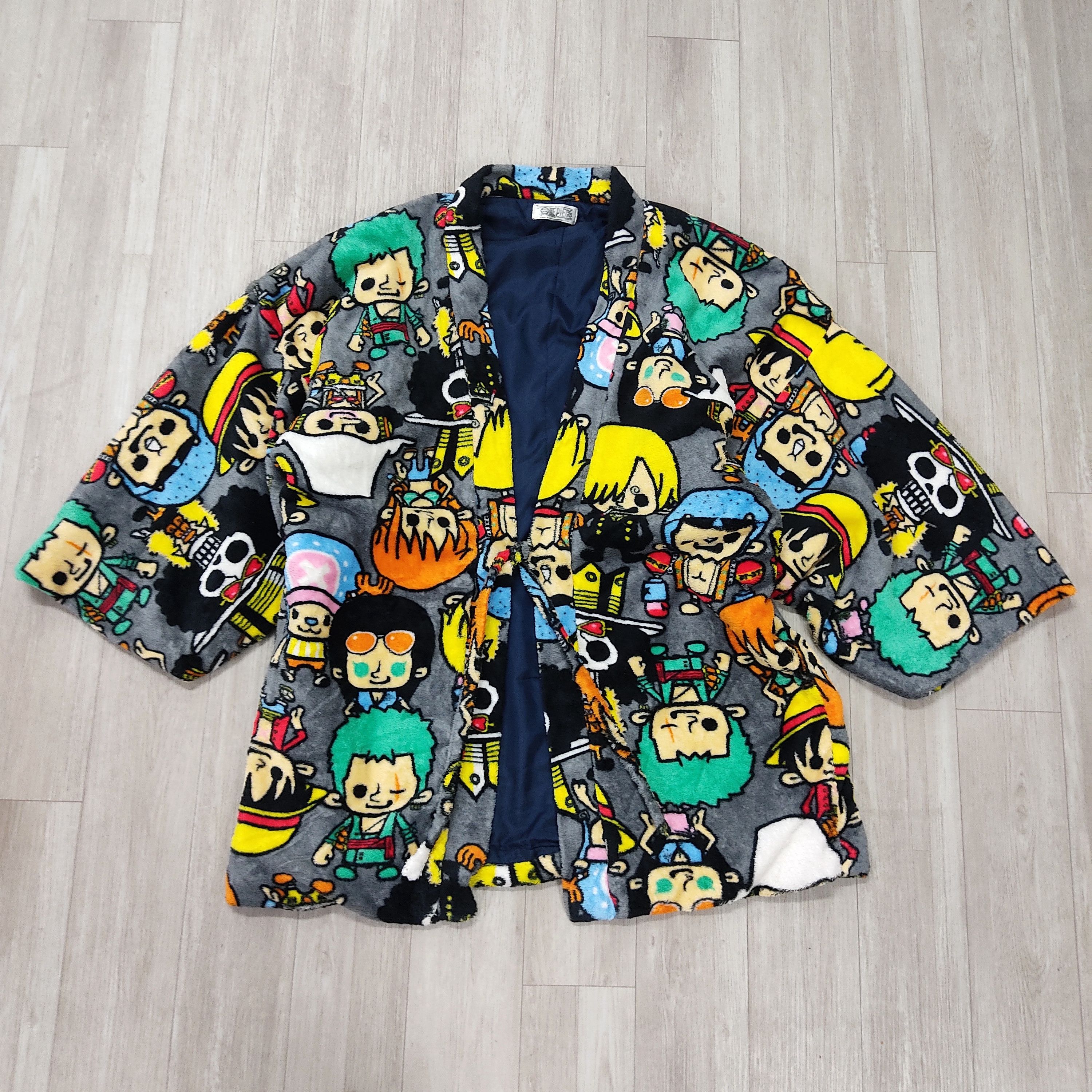 Anime ONE PIECE Anime Multicolour Yutaka Kimono Fleece Size US L / EU 52-54 / 3 - 4 Thumbnail