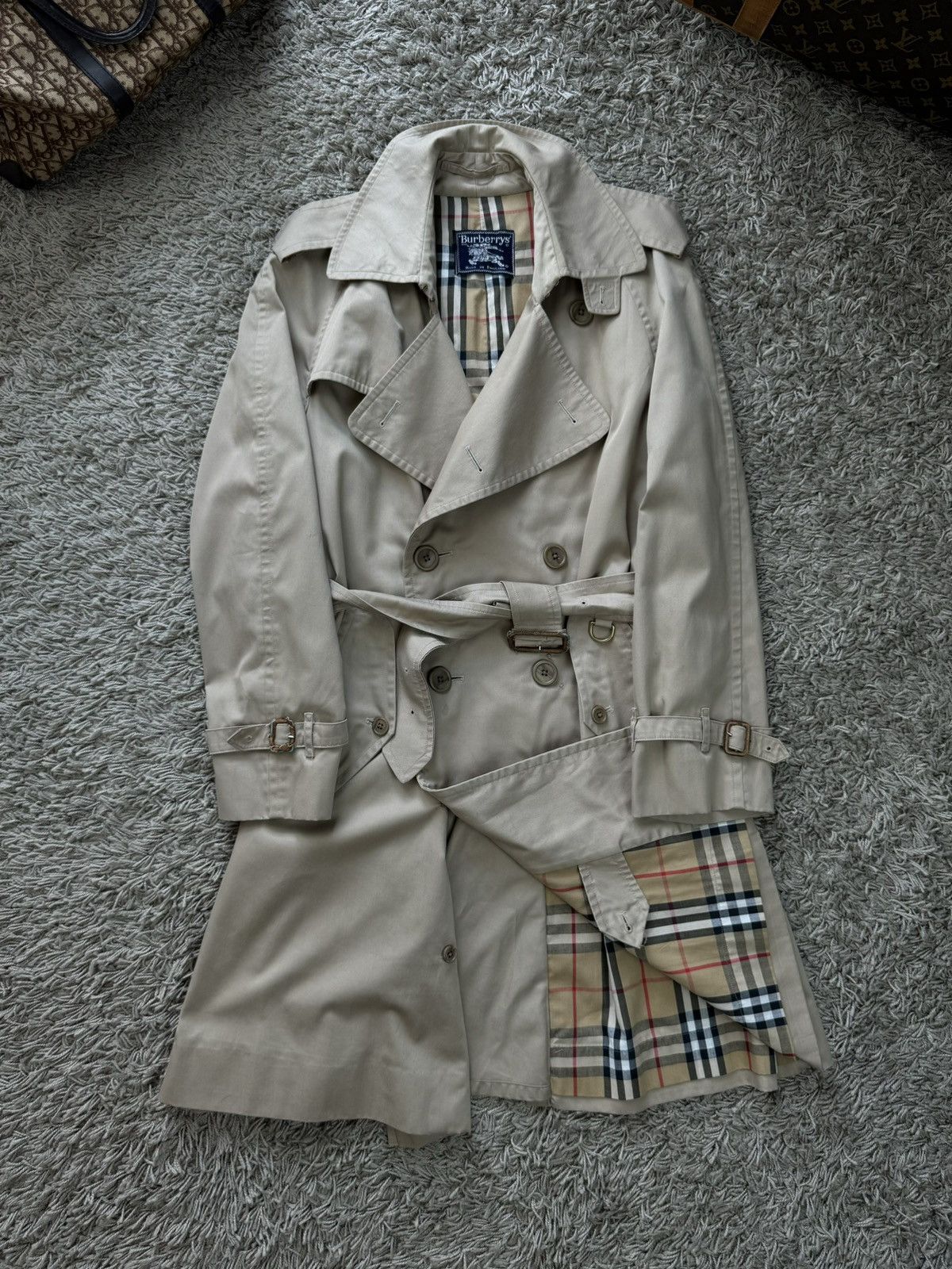 Burberry × Vintage Vintage trench coat Burberry original luxury streetwear item Size M / US 6-8 / IT 42-44 - 1 Thumbnail