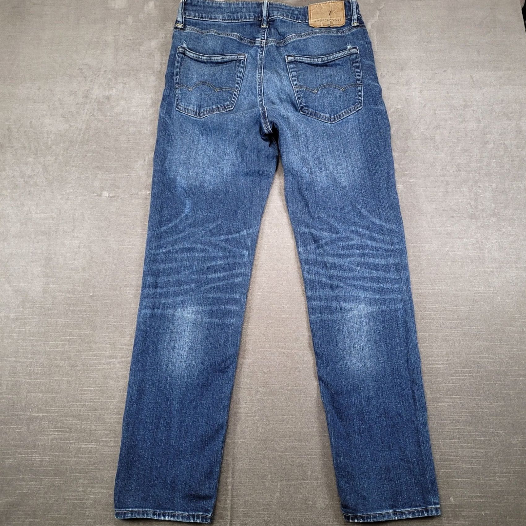 American Eagle Outfitters American Eagle Mens Jeans Slim Straight Blue 30x30 Next Level Flex Denim Size US 30 / EU 46 - 4 Thumbnail
