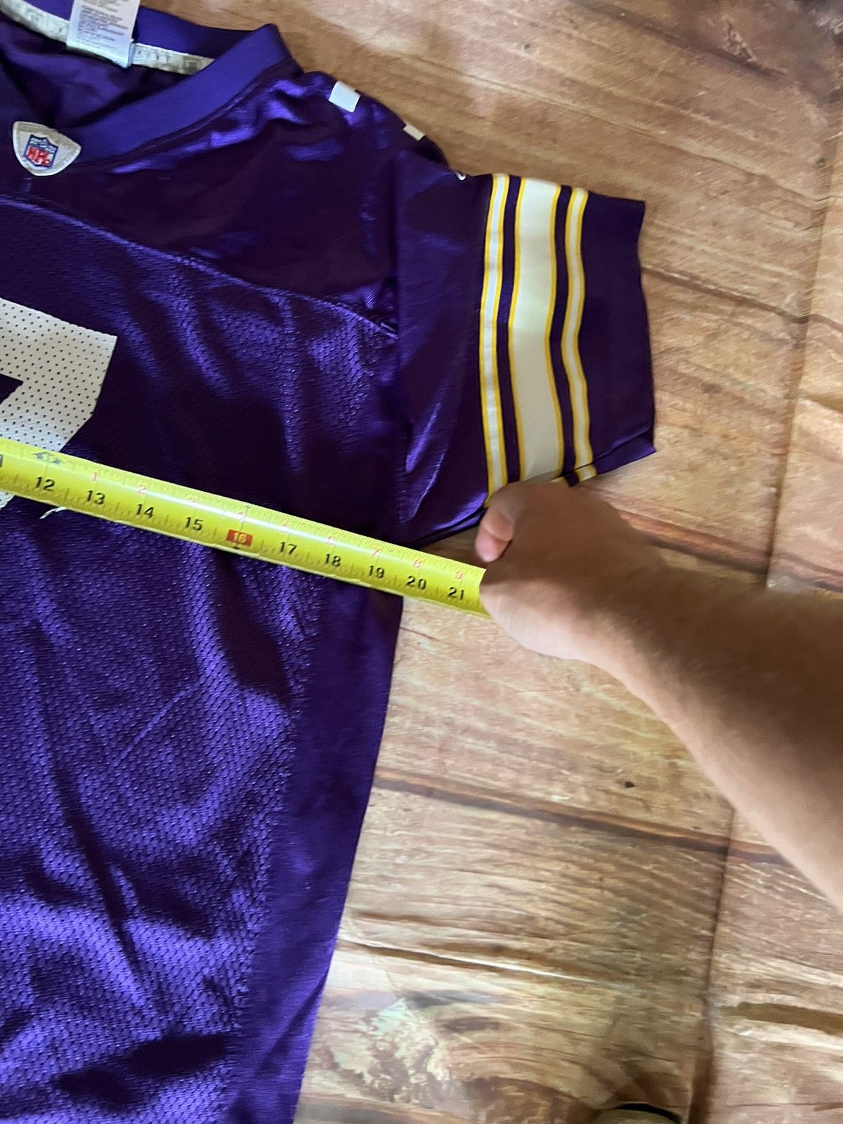 NFL Youth Tarvaris Jackson Minnesota Vikings Jersey Size XL / US 12-14 / IT 48-50 - 7 Thumbnail