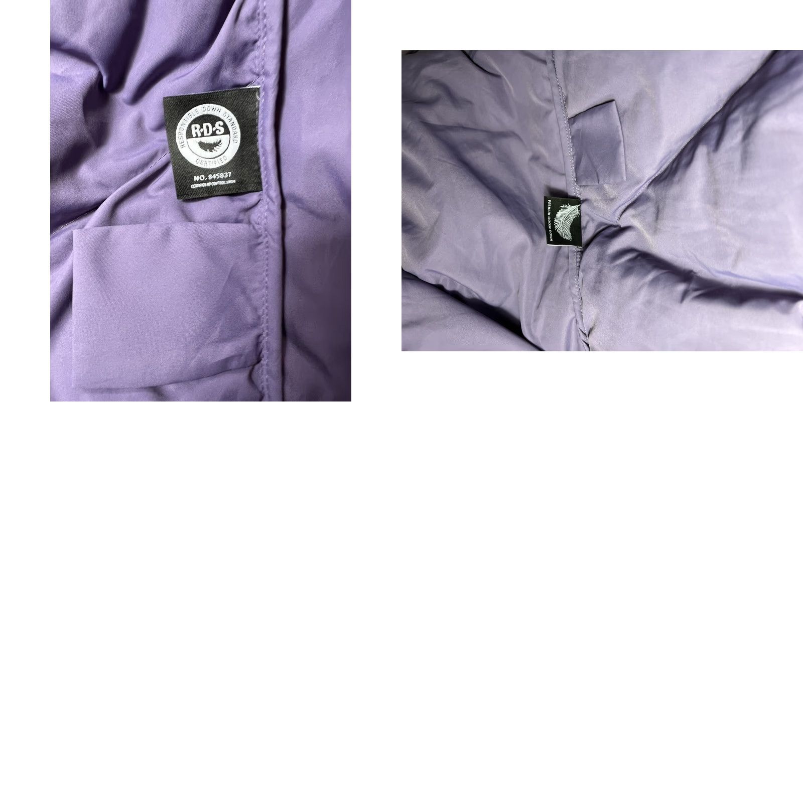 Vintage VINTAGE Wilfred Coat Womens Purple The Cloud Puff Goose Down Puffer Jacket Chevron S Size S / US 4 / IT 40 - 8 Thumbnail