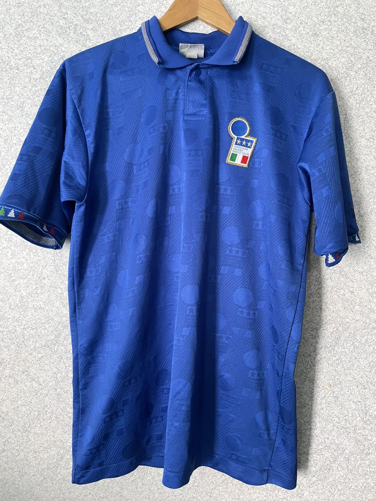 Italy 1993 1994 Home football Diadora Match Worn shirt