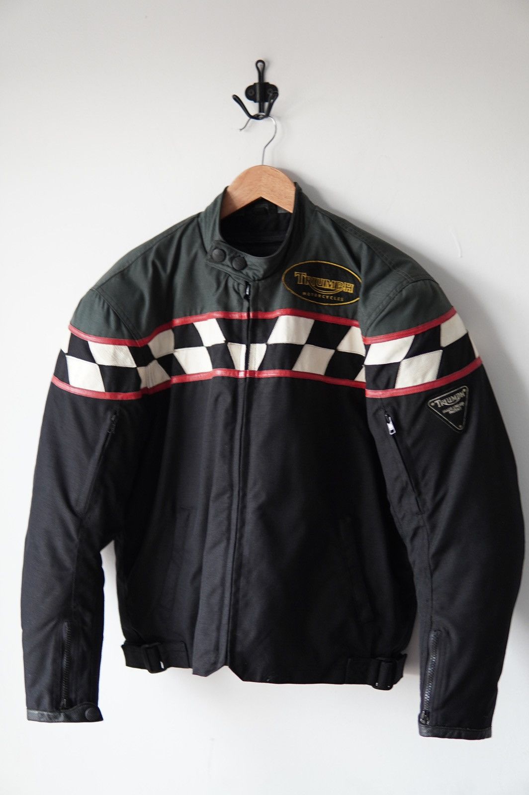 Indian Motorcycle Vintage Triumph Checkered Moto Racing Jacket Size US L / EU 52-54 / 3 - 2 Thumbnail
