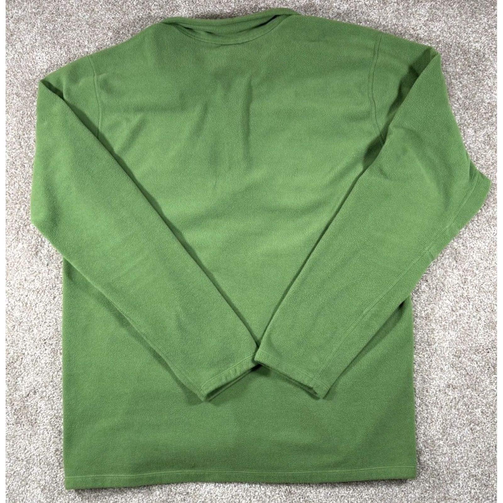 Eddie Bauer Eddie Bauer First Ascent Polartec Quarter Zip Fleece Mens LT Green 1/4 Zip Logo Pullover Big & Tall Shirt Sweatshirt Outdoor Hiking Mens Size US L / EU 52-54 / 3 - 6 Thumbnail