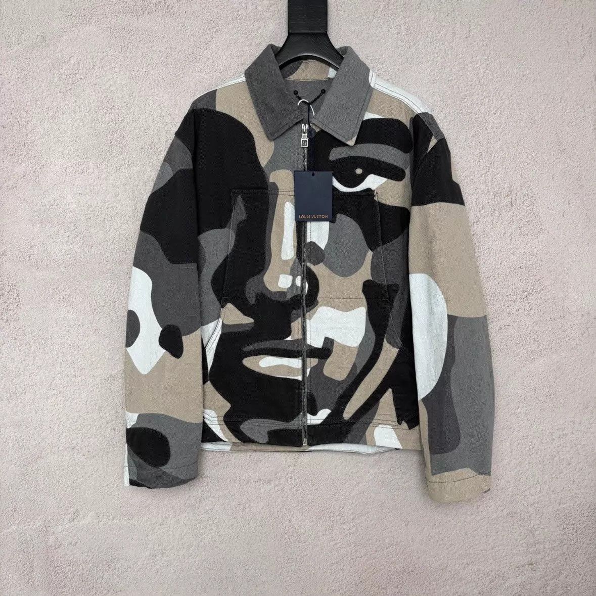 Louis Vuitton LV Geo Portrait Allover Print Denim Jacket Size 54 Size US L / EU 52-54 / 3 - 1 Thumbnail