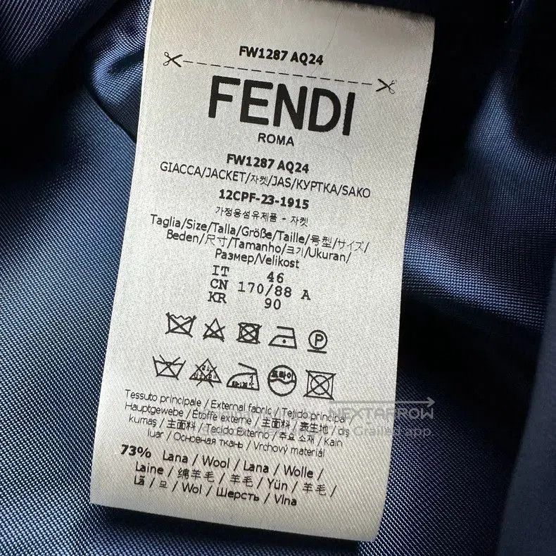 Fendi Fendi Blue Patterned Short Sleeve Shirt. Size US M / EU 48-50 / 2 - 5 Thumbnail
