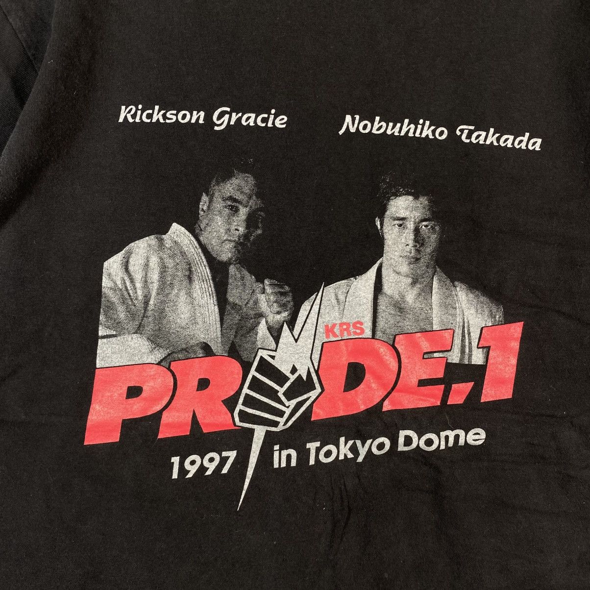 WCW/nWo Vintage 90's KRS PRIDE 1 Championship In Tokyo Dome TeeShirt Size US L / EU 52-54 / 3 - 2 Thumbnail