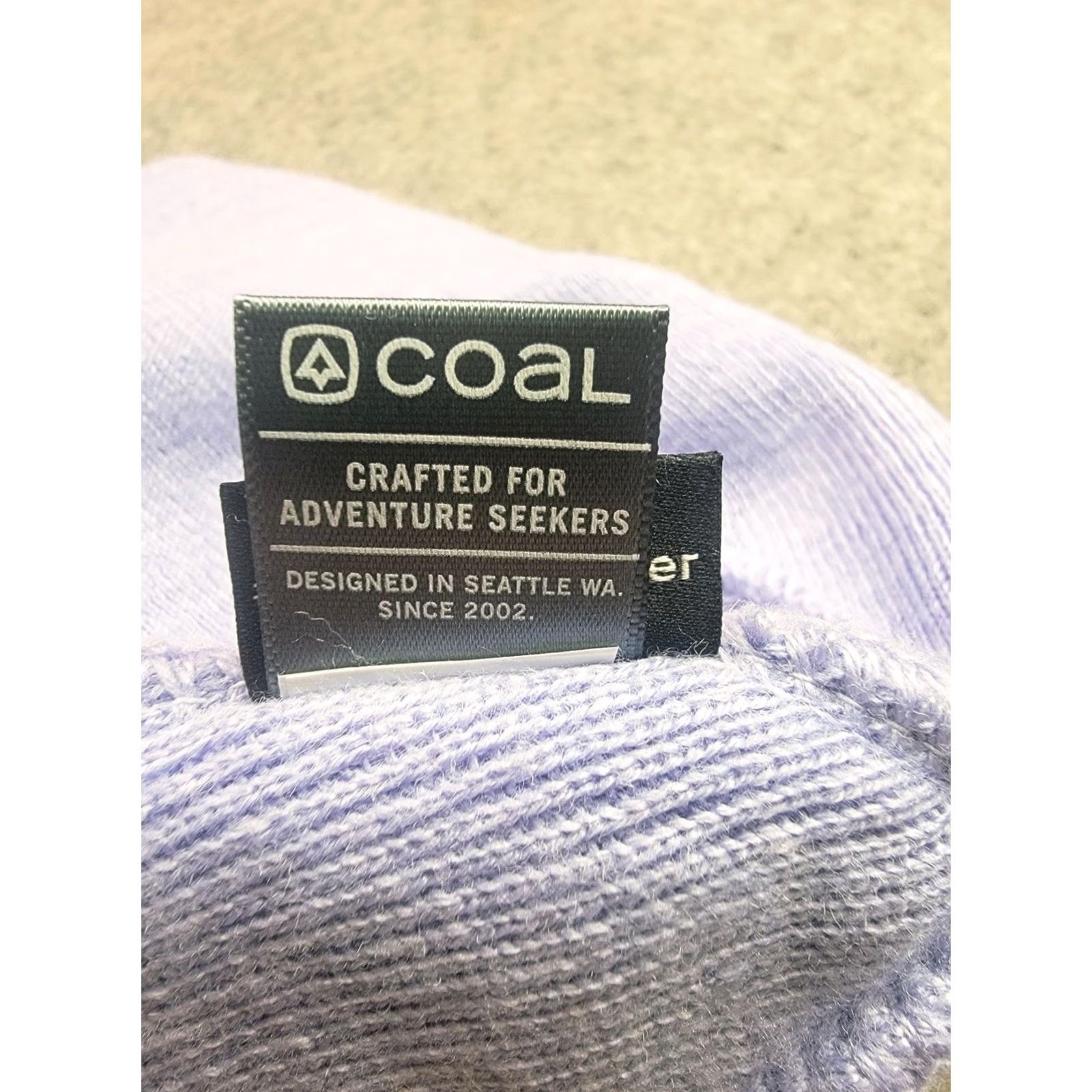Coal VINTAGE Coal Hat Beanie Cuffed Light Purple Polylana Necessities For Fine Living Size ONE SIZE - 5 Thumbnail