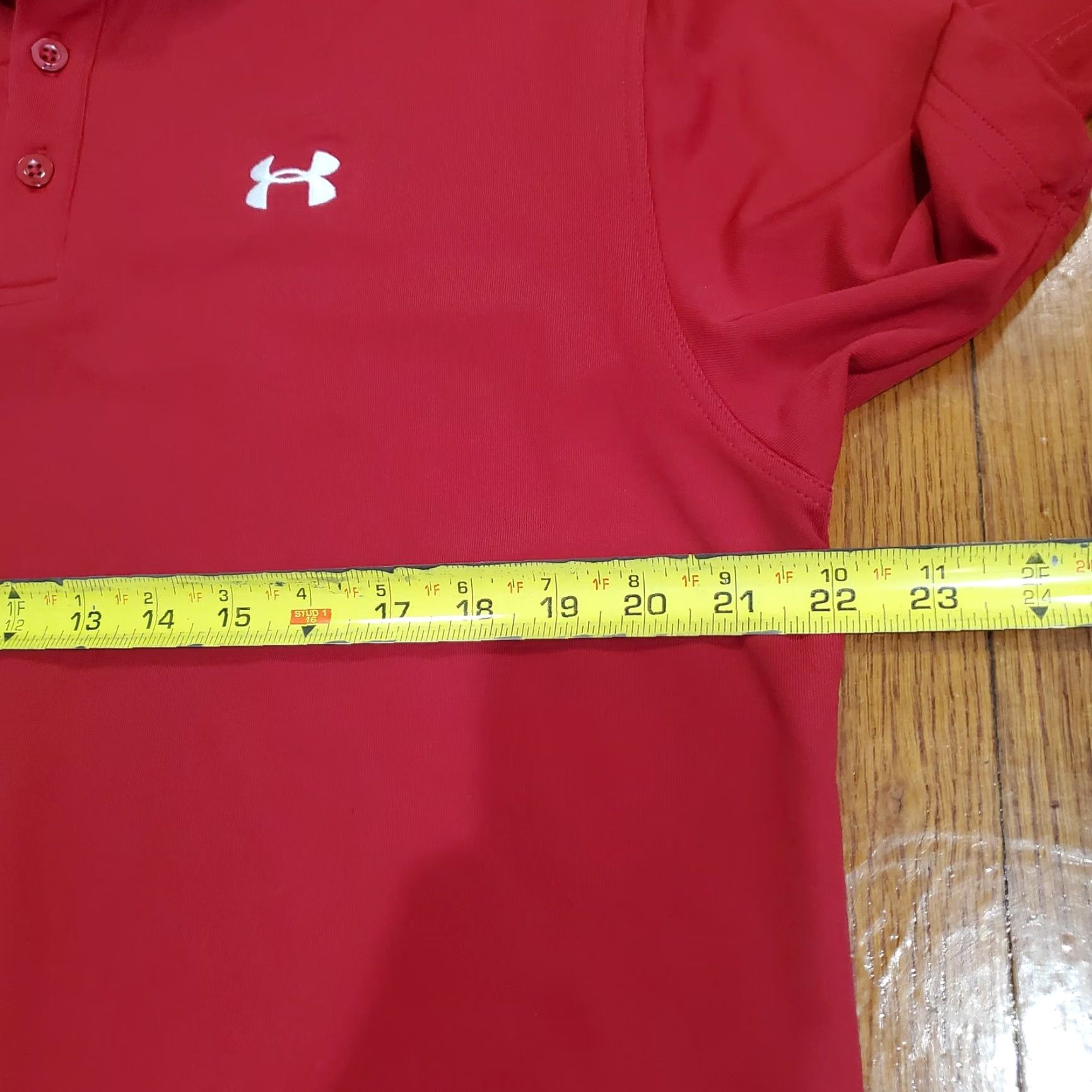 Under Armour Under Armour Polo Shirt Mens L Red HeatGear Loose Fit Golf Top Athletic Ball Cap? Size US L / EU 52-54 / 3 - 4 Thumbnail
