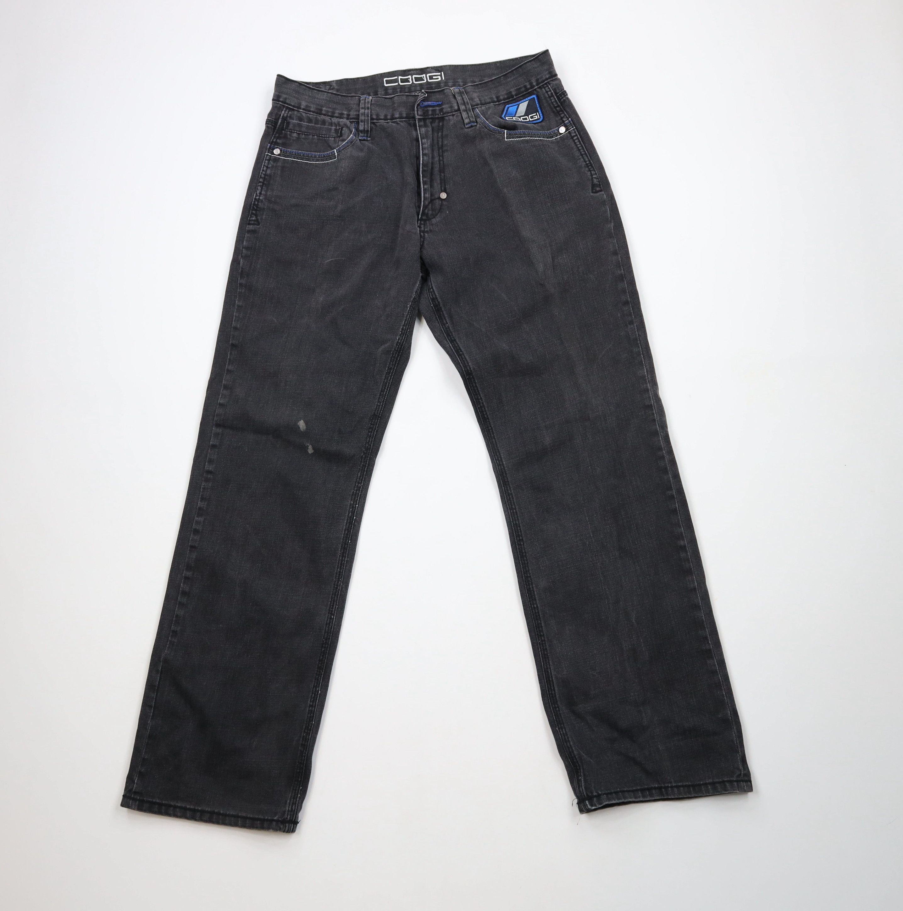 Vintage Vintage Y2K Coogi Baggy Wide Leg Denim Jeans Black AS IS Size US 34 / EU 50 - 1 Thumbnail