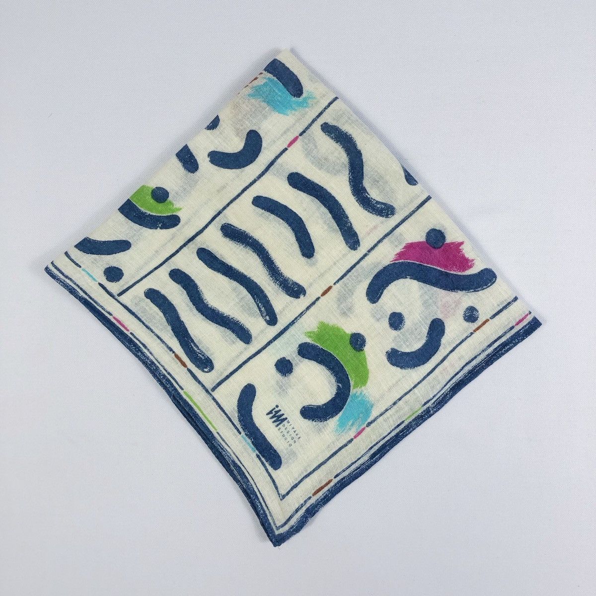 Issey Miyake Rare Vintage Issey Miyake Abstract Handkerchief Bandana Size ONE SIZE - 1 Thumbnail