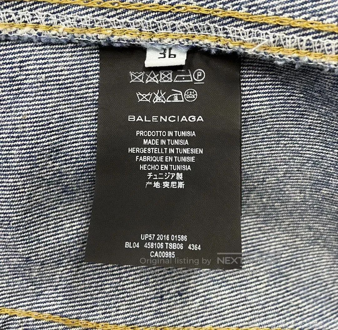 Balenciaga Balenciaga Blue Denim Jacket. Size XS / US 0-2 / IT 36-38 - 6 Thumbnail