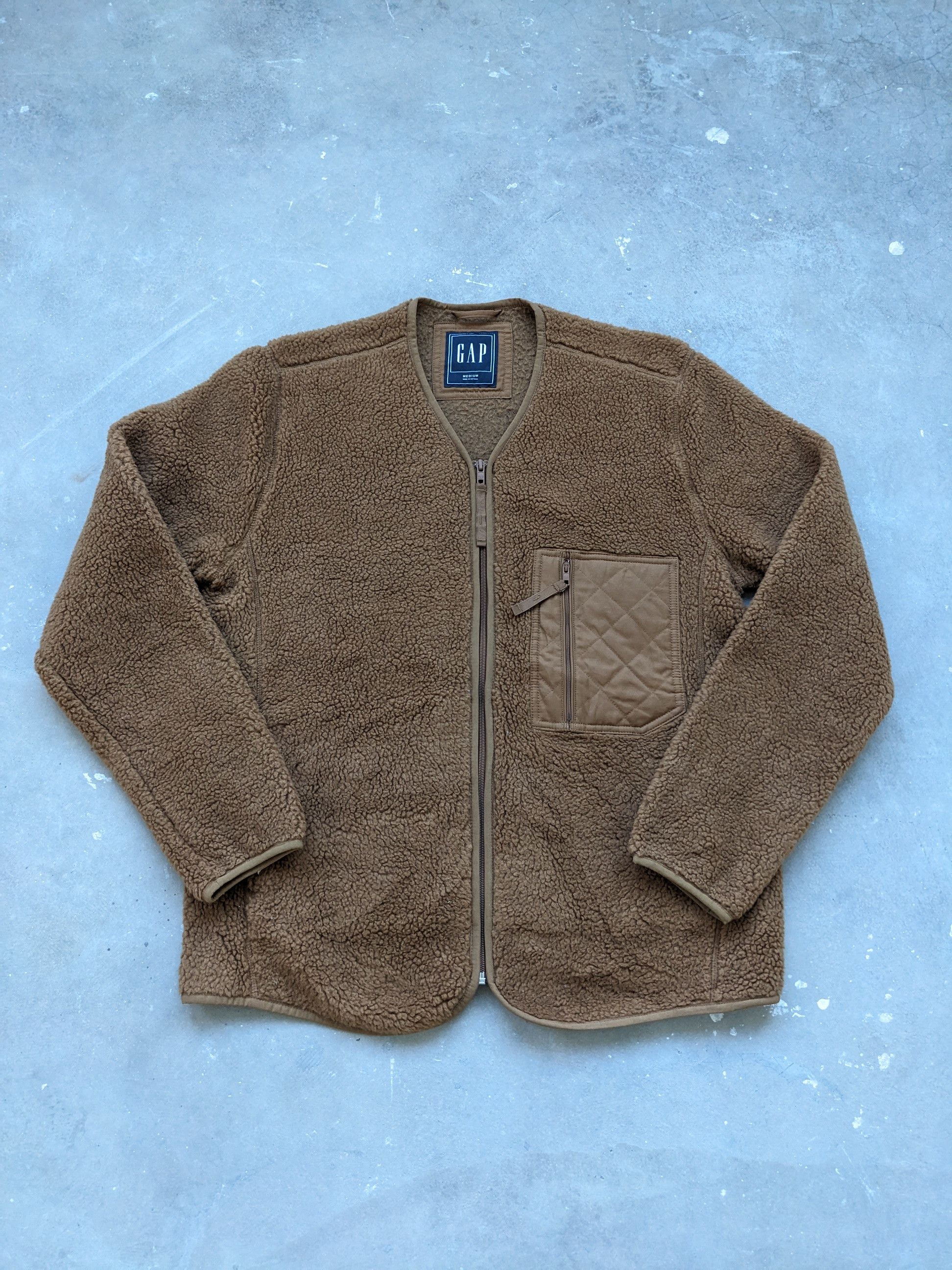 Gap × Vintage Gap Cardigan Jacket Deep Pile Travis Style Size US M / EU 48-50 / 2 - 1 Thumbnail